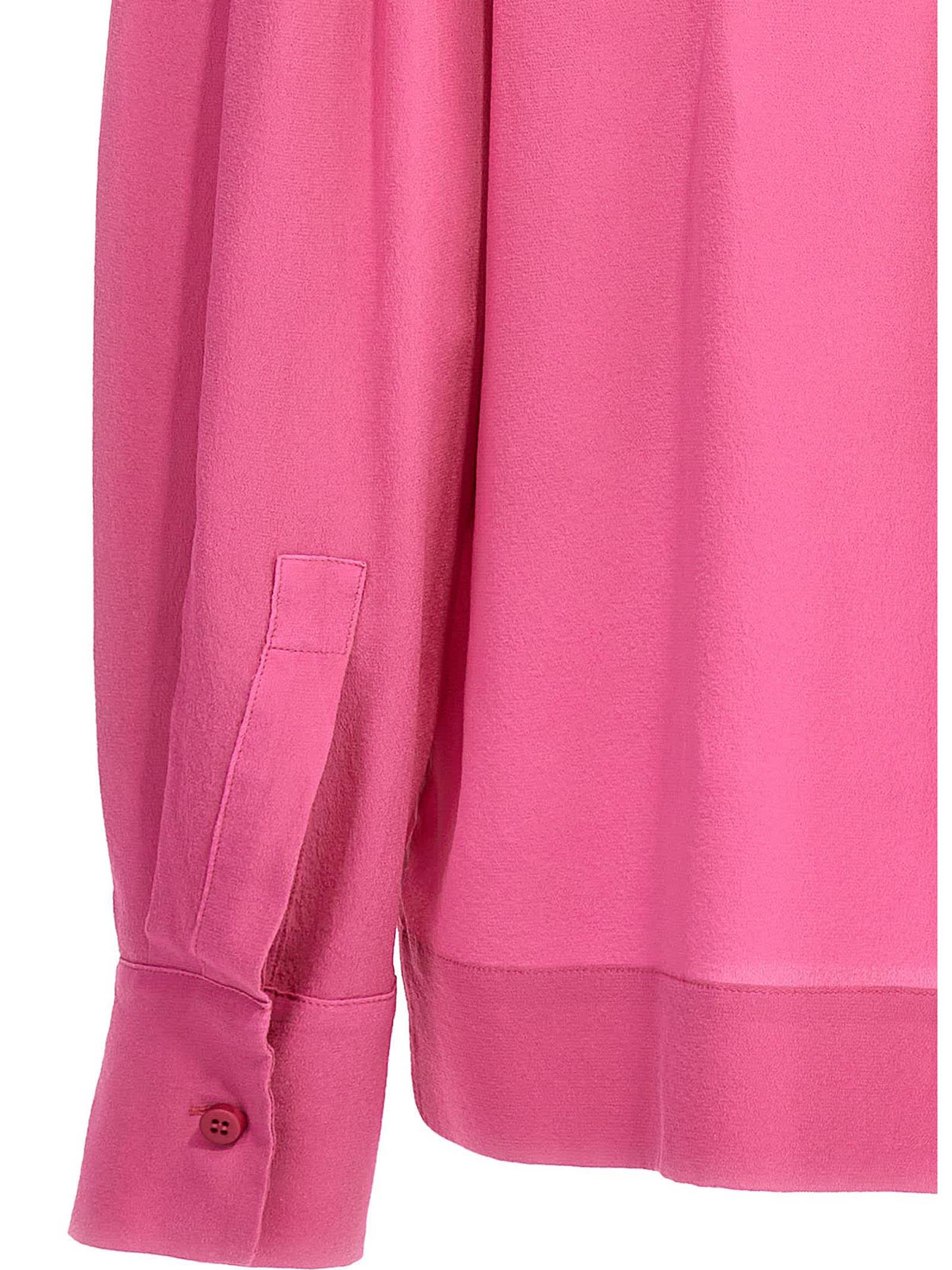 Shop Nude Silk Bloshirt In Pink