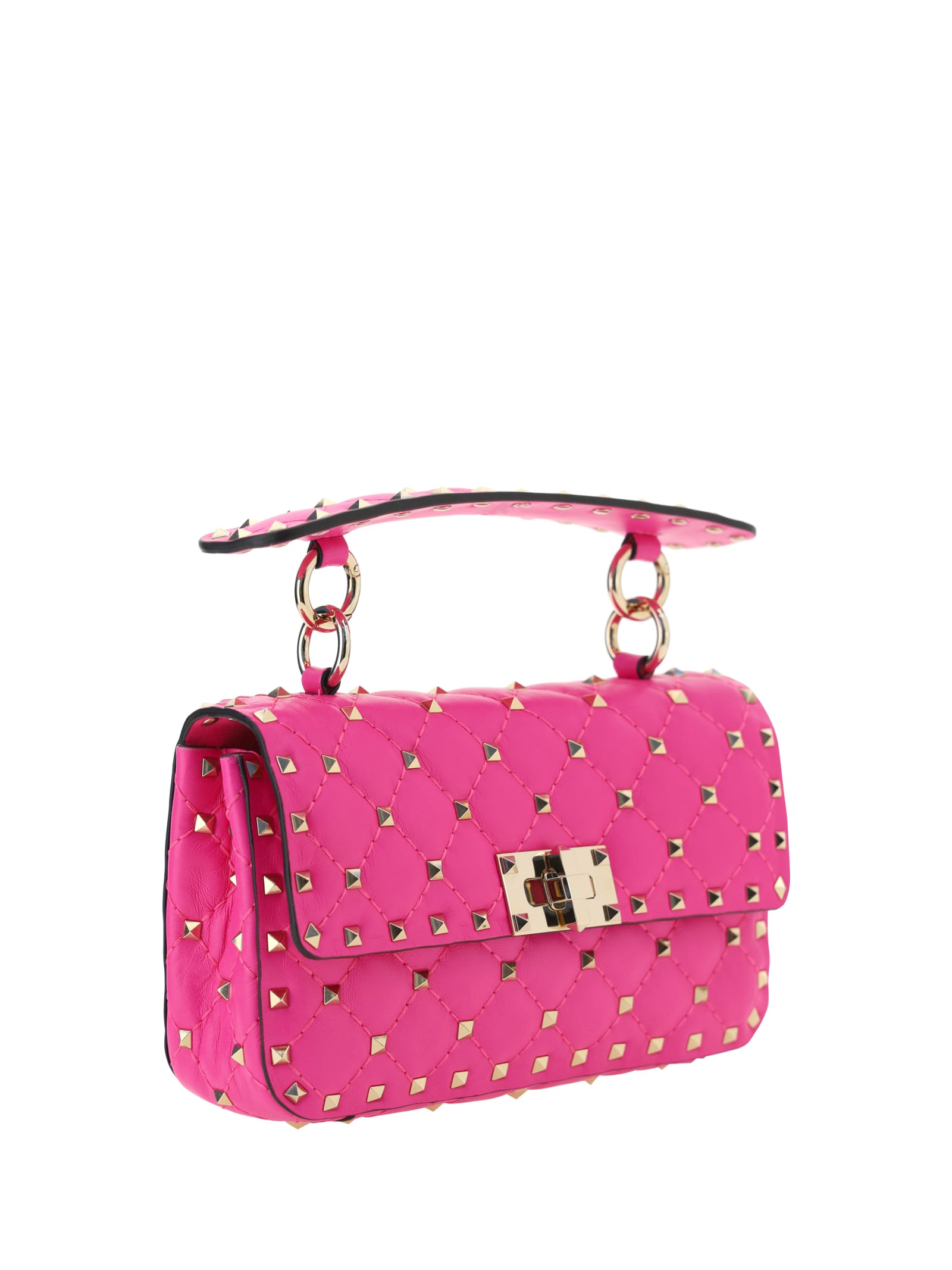 Shop Valentino Garavani Rockstud Spike Handbag In Pink Pp