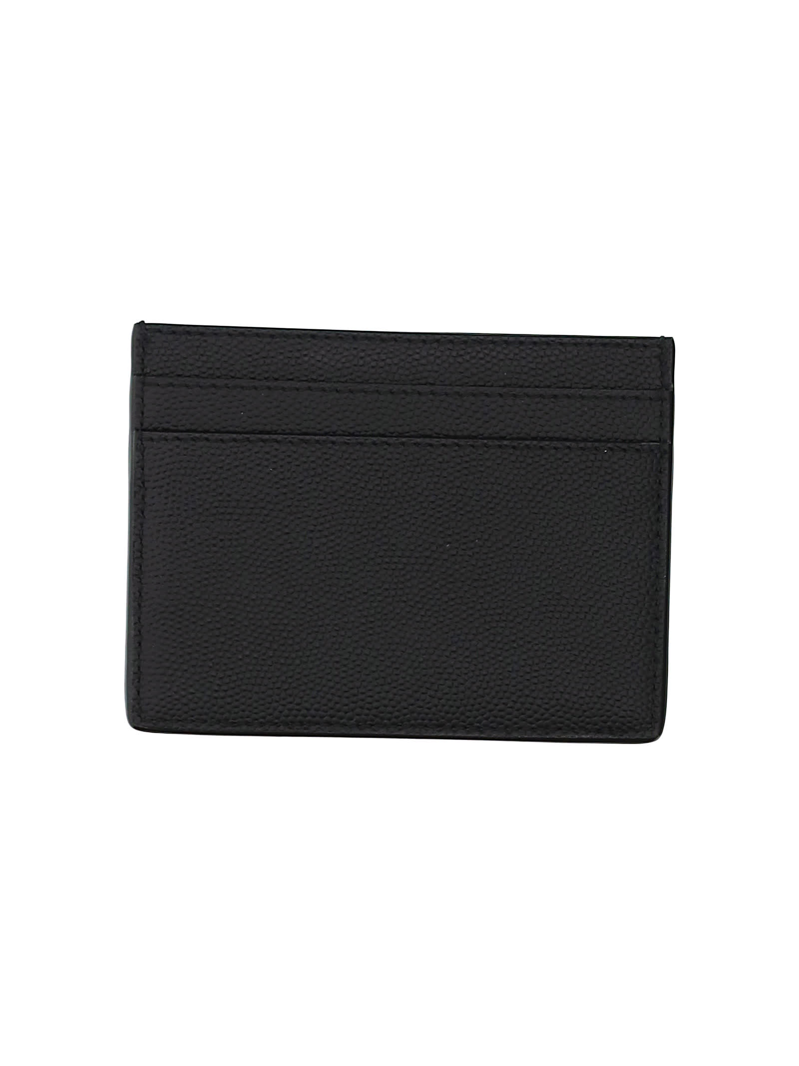 Shop Saint Laurent Credit Card Holder In Black
