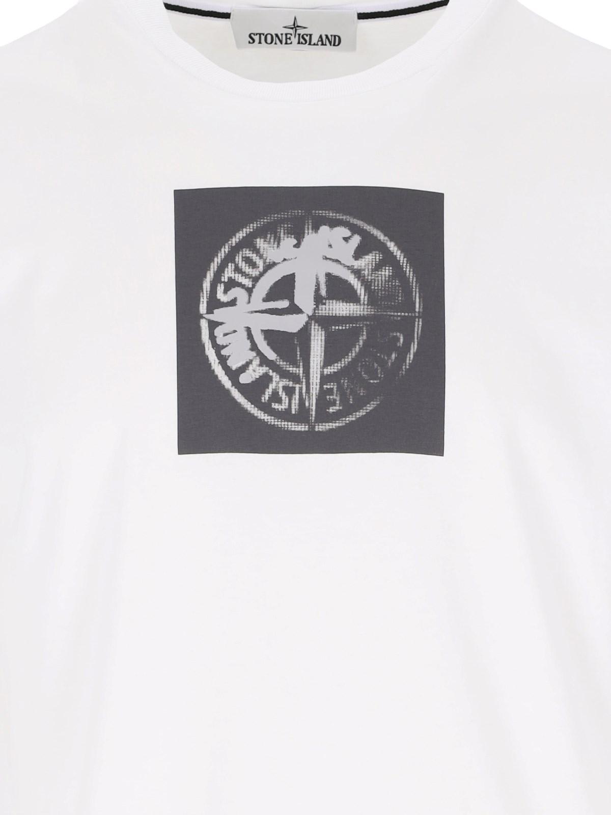 Shop Stone Island Logo T-shirt