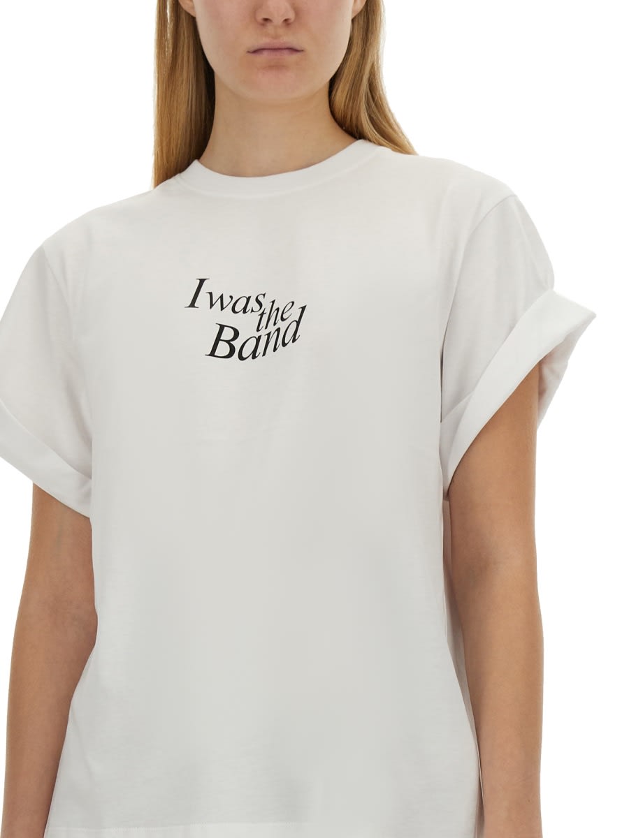Shop Victoria Beckham I Was The Band T-shirt In White