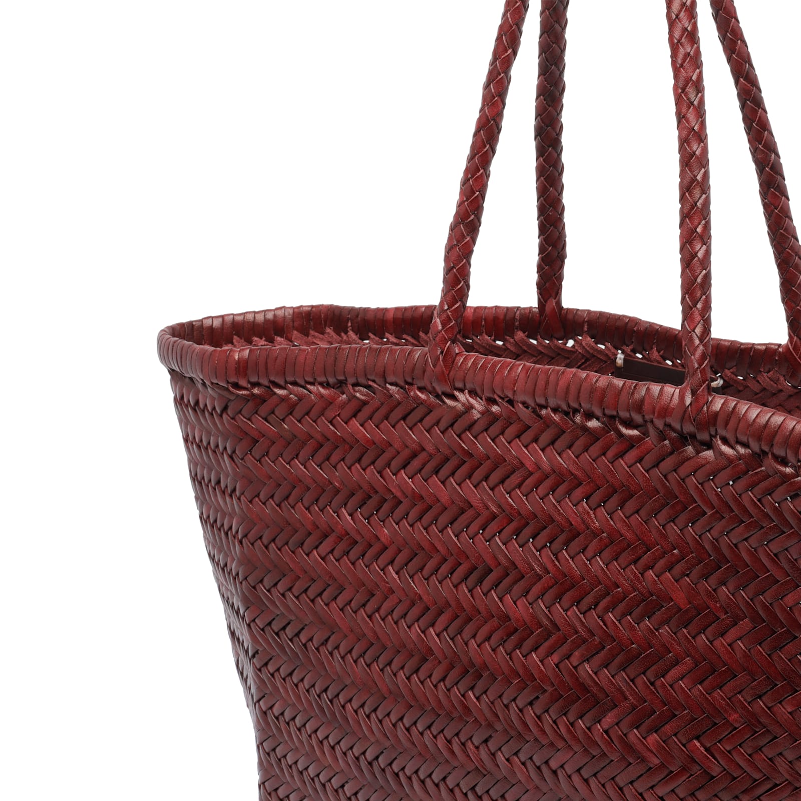 Dragon Diffusion Big Bamboo Triple Jumo Shoulder Bag In Red