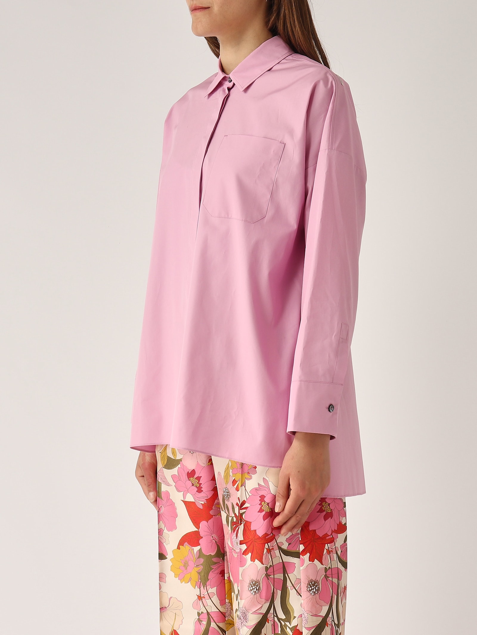 S Max Mara Gerona Blouse In Rosa