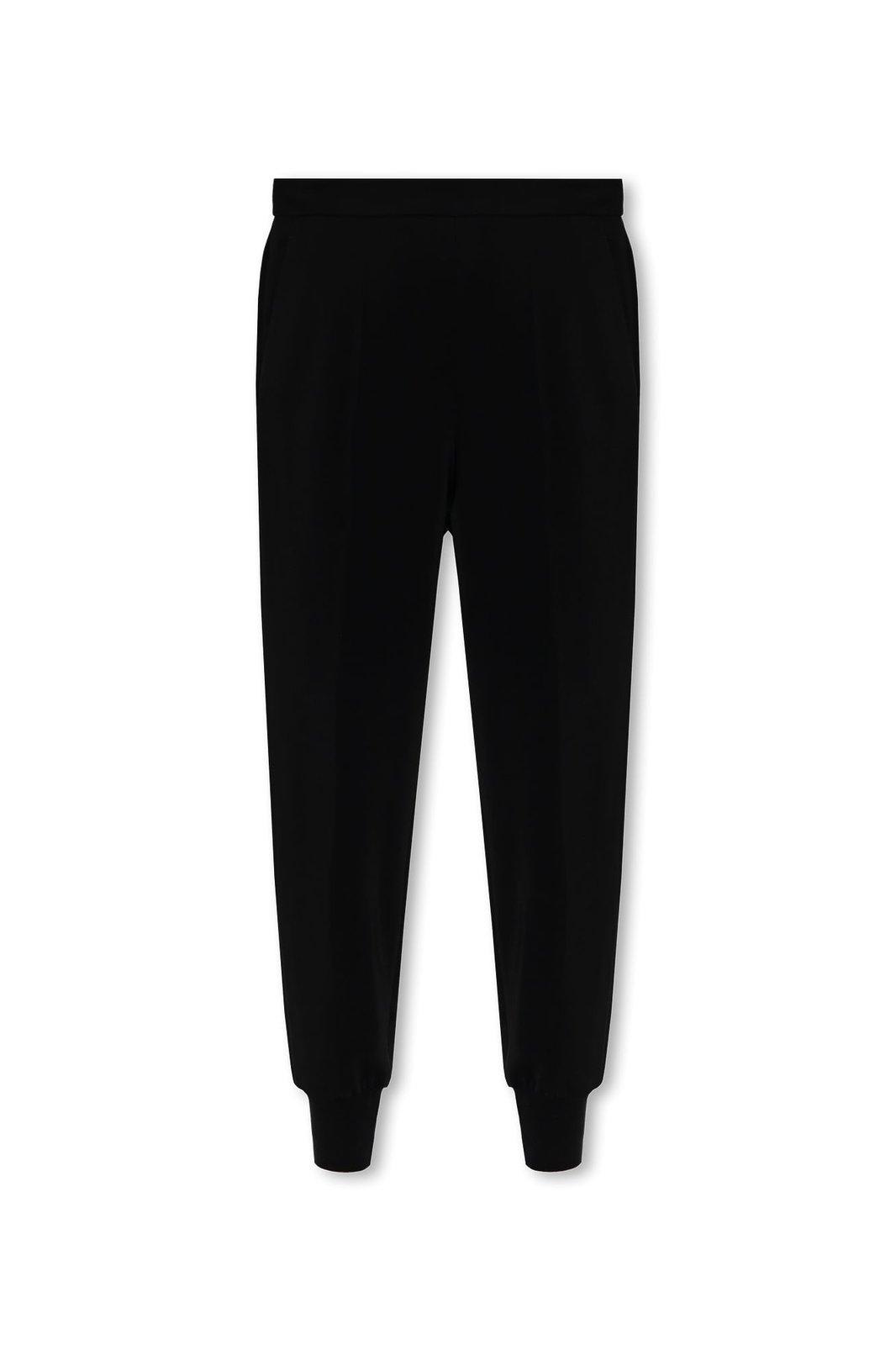 Shop Stella Mccartney Pleated Front Trousers In Black
