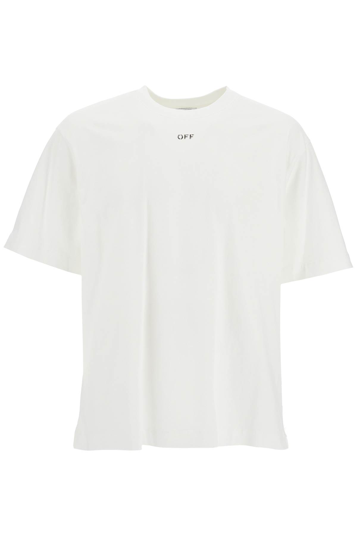 Shop Off-white Oversized Crewneck In White Black (white)