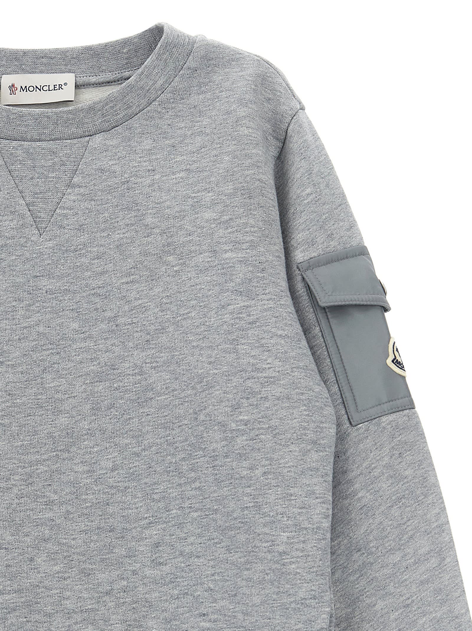 Moncler Sweatshirt In Gray