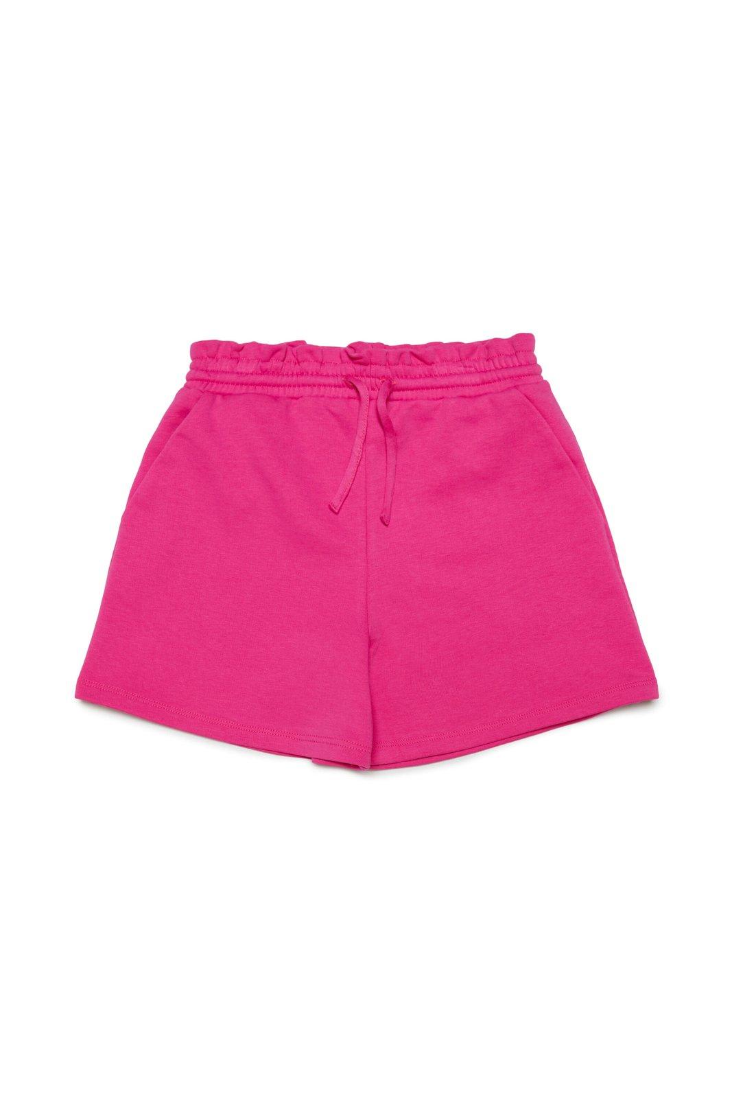 Shop Max&amp;co. Kids Logo-embroidered Drawstring Shorts In Red