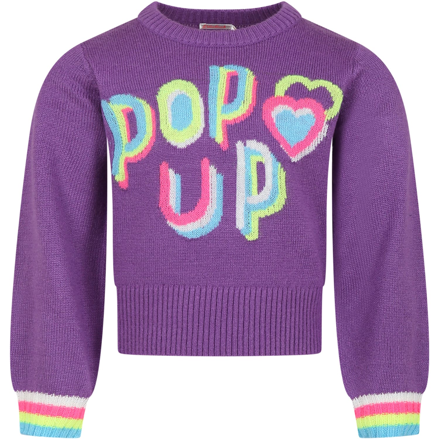 Billieblush Kids' Purple Sweater For Girl In Violet