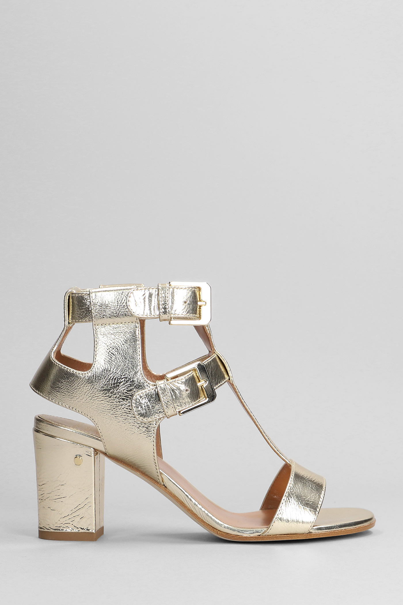 Laurence Dacade Helie Sandals In Platinum Leather