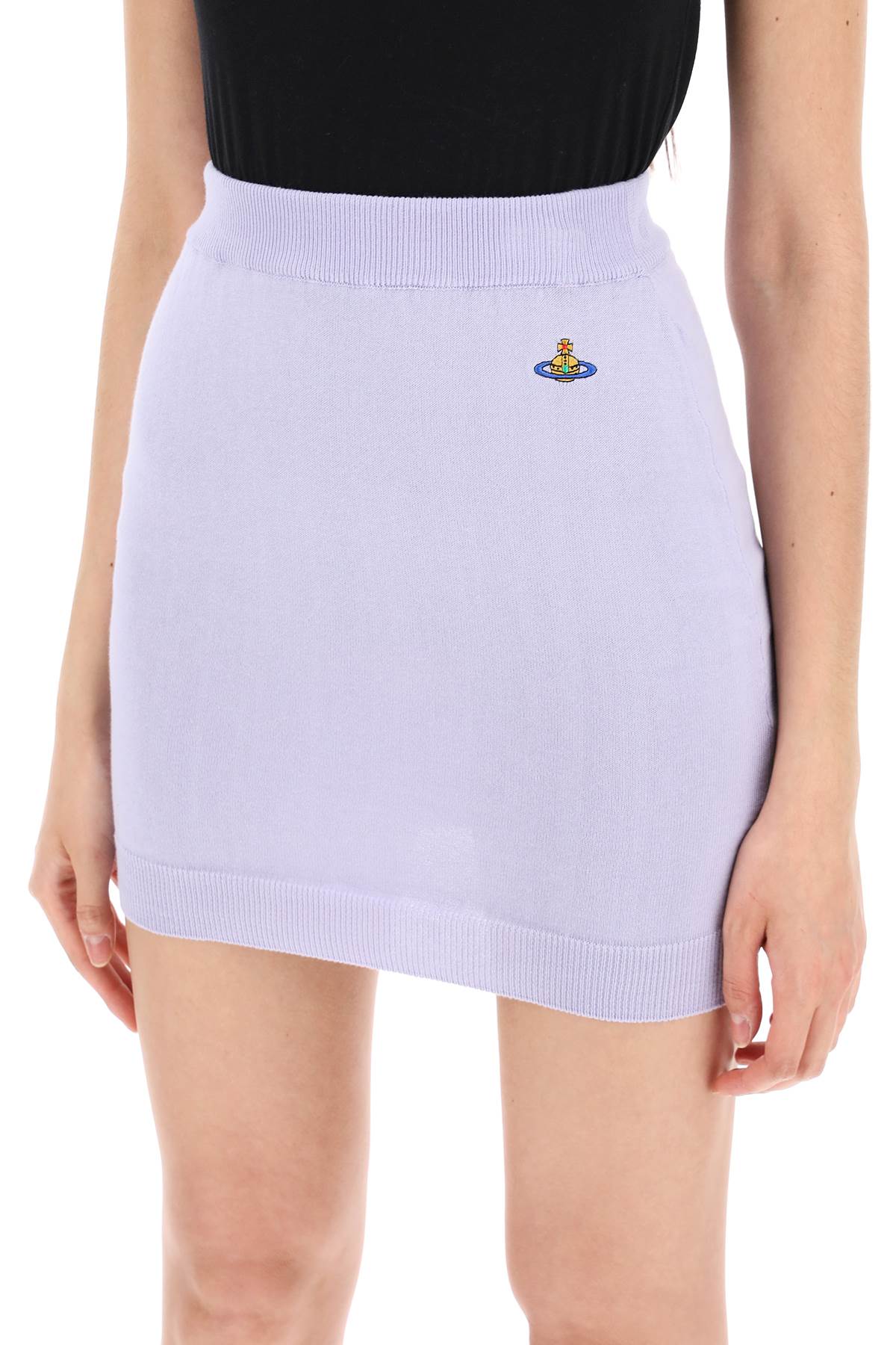 Shop Vivienne Westwood Bea Mini Skirt In Lavender (purple)