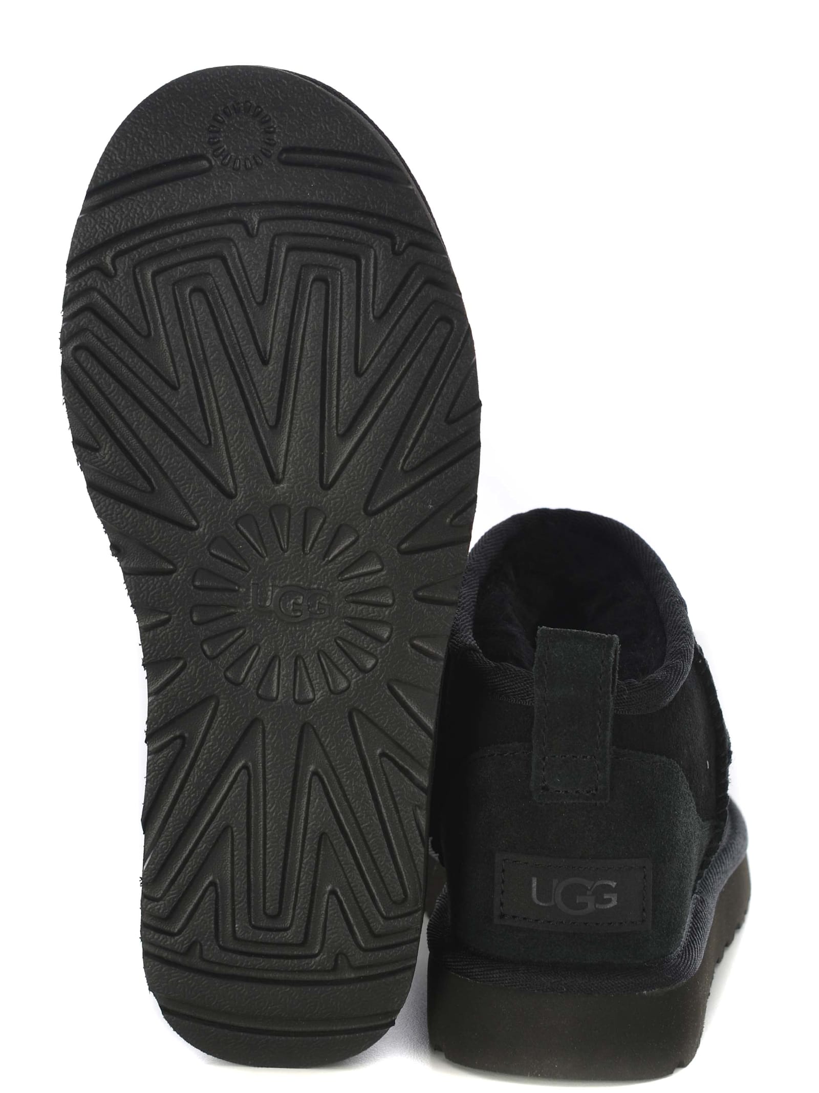 Shop Ugg Stivali  Classic Ultra Mini Made Of Suede In Black