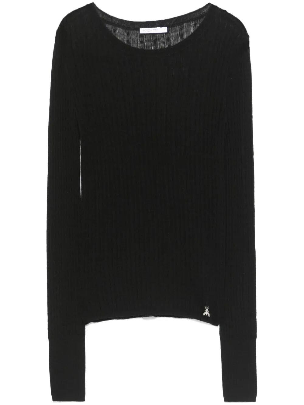 Patrizia Pepe Ribbed Knit Top
