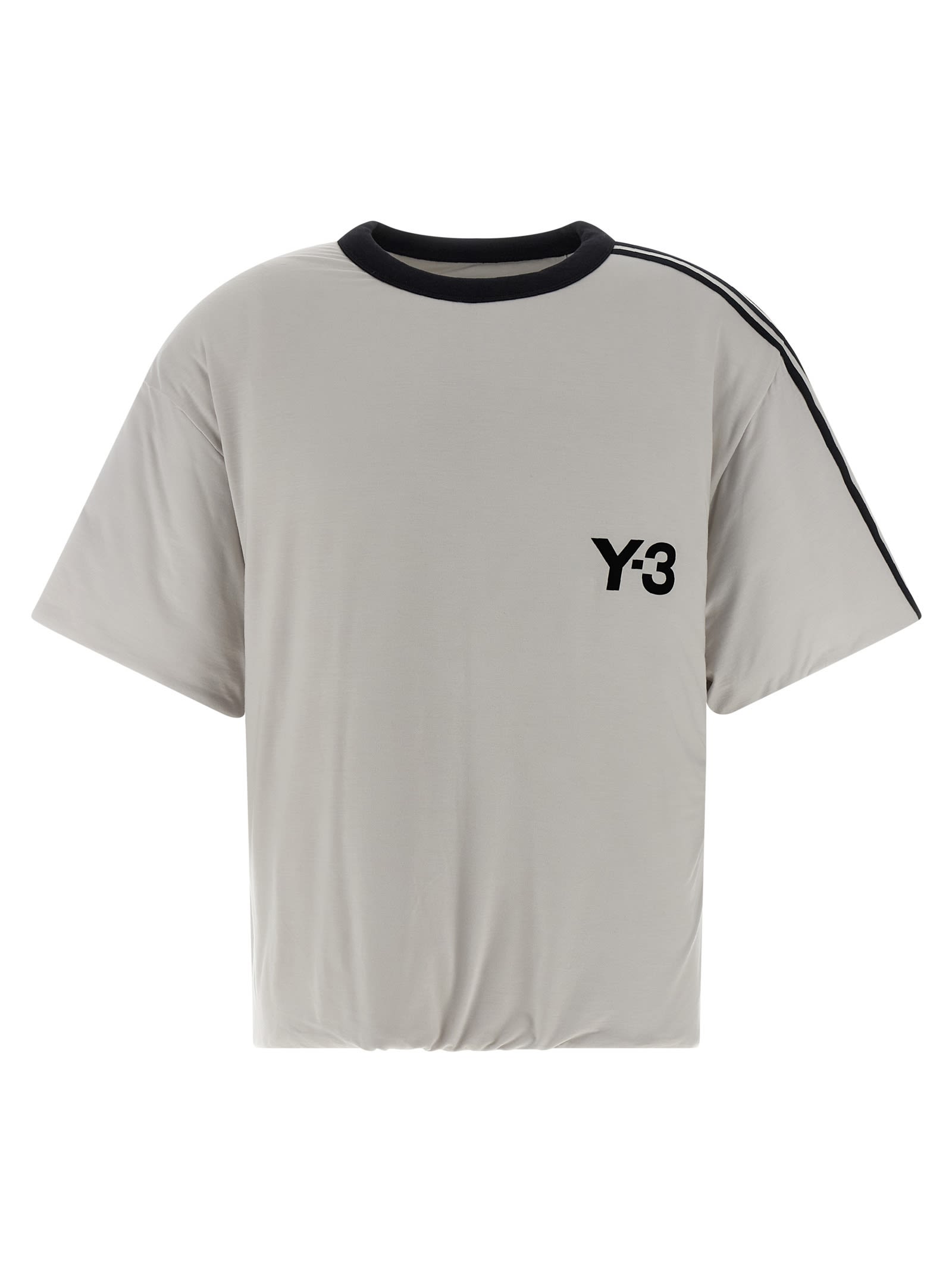 Y-3 Padded T-shirt In Gray