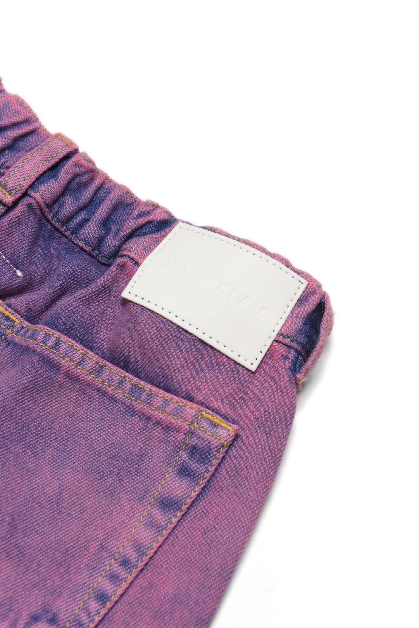 Mm6 Maison Margiela Kids' Distressed Jeans In Pink | ModeSens