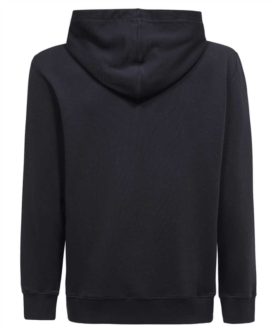 Shop Balmain Cotton Hoodie In Blue