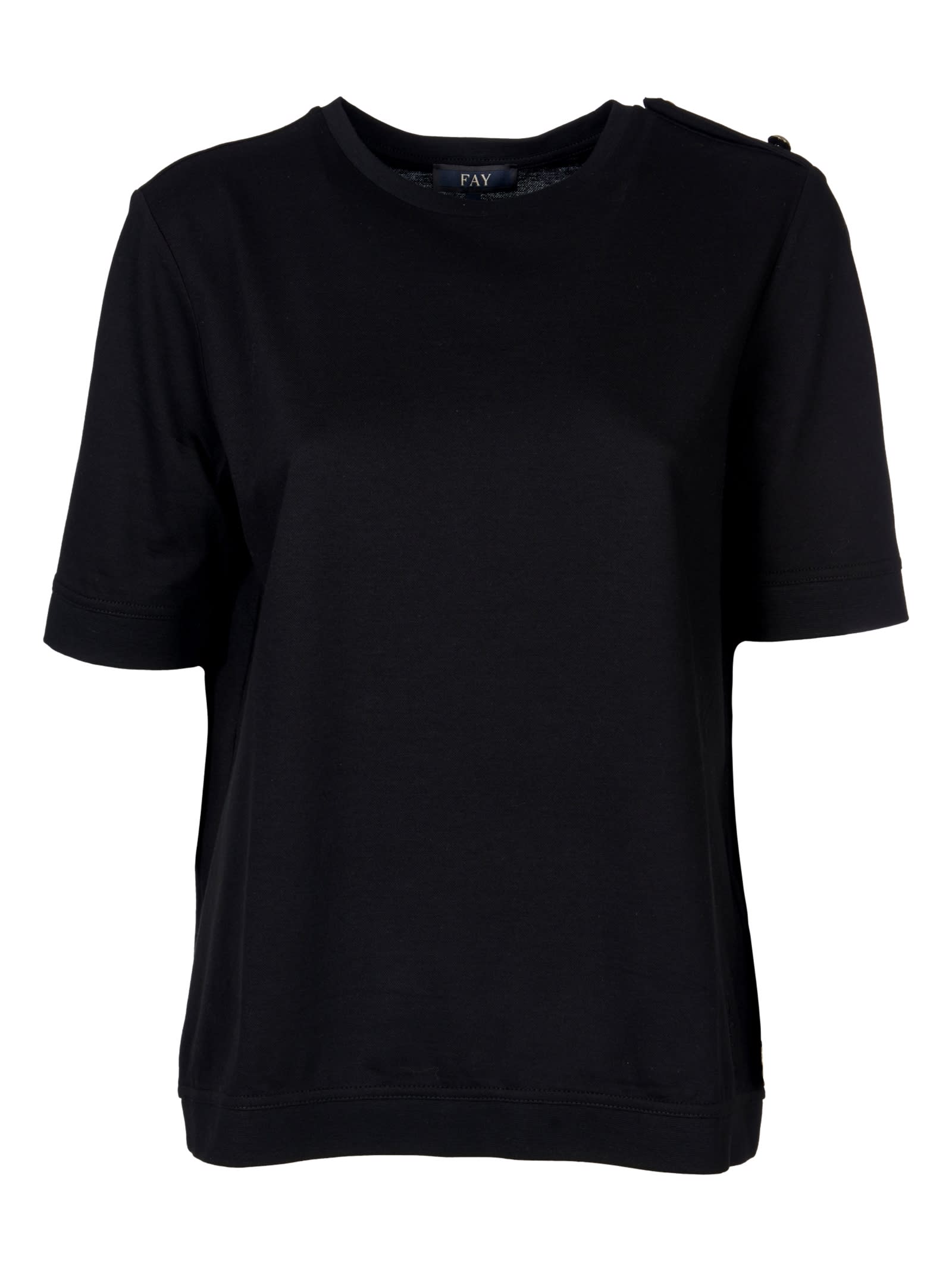 Shop Fay T-shirt In Black