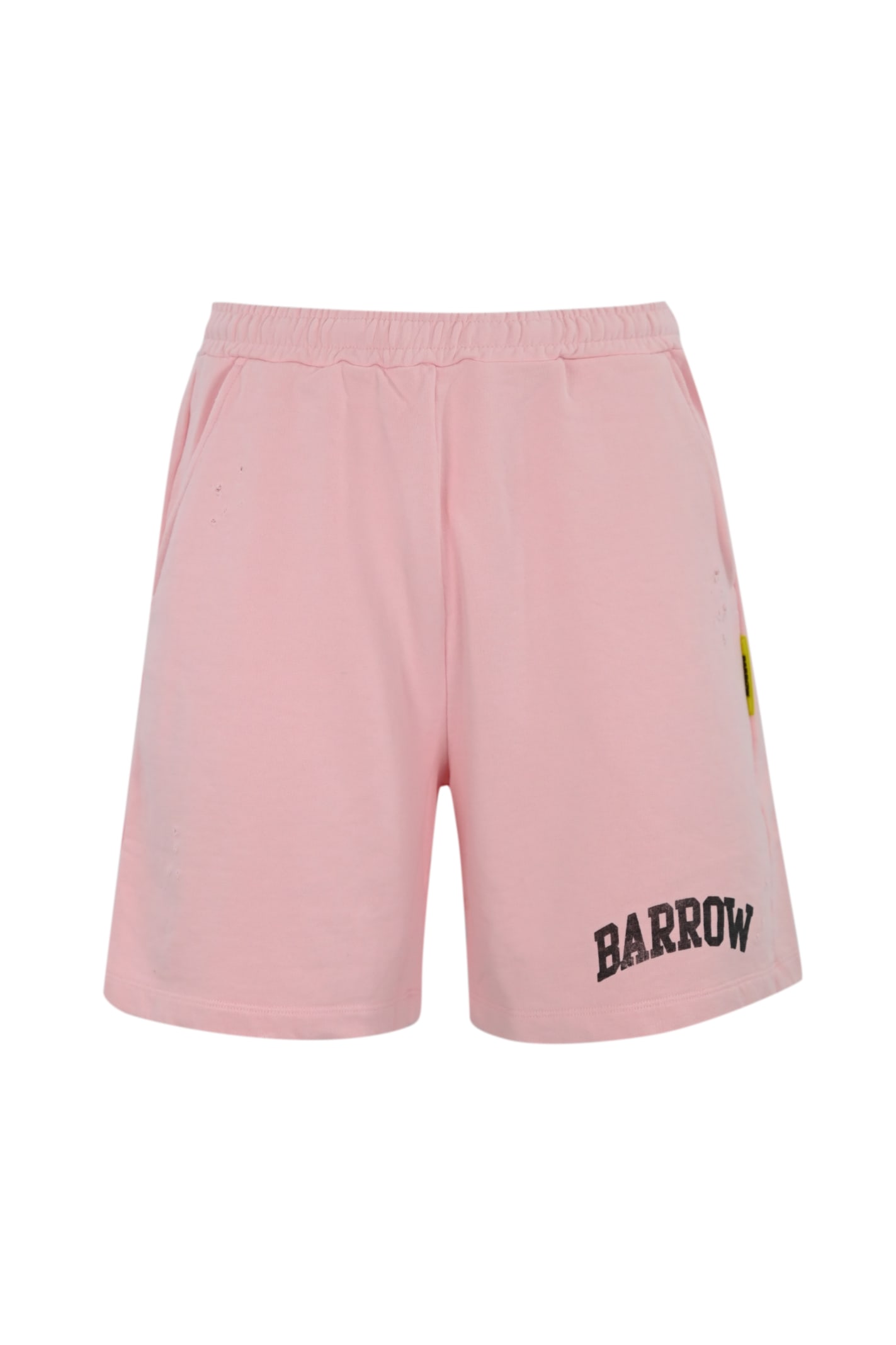 Shop Barrow Fleece Shorts With Washed Print In Loto