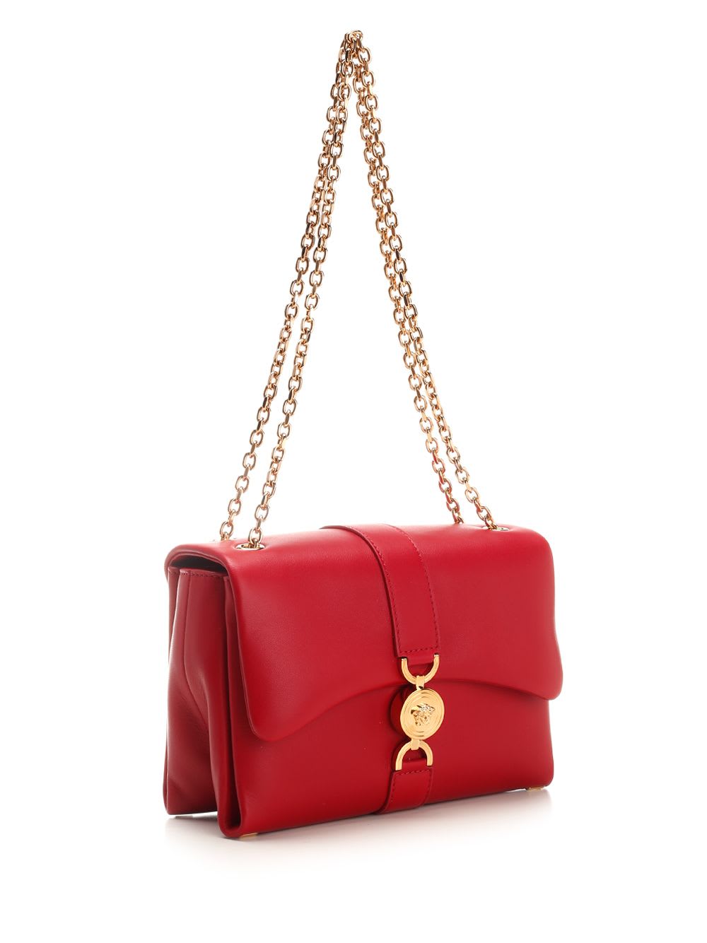 Shop Versace Kleio Shoulder Bag In Red