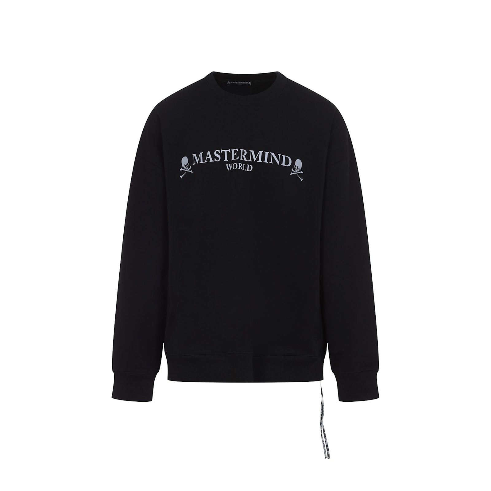 Mastermind Japan Long-sleeve Black T-shirt With Graphic Skull Design In Black