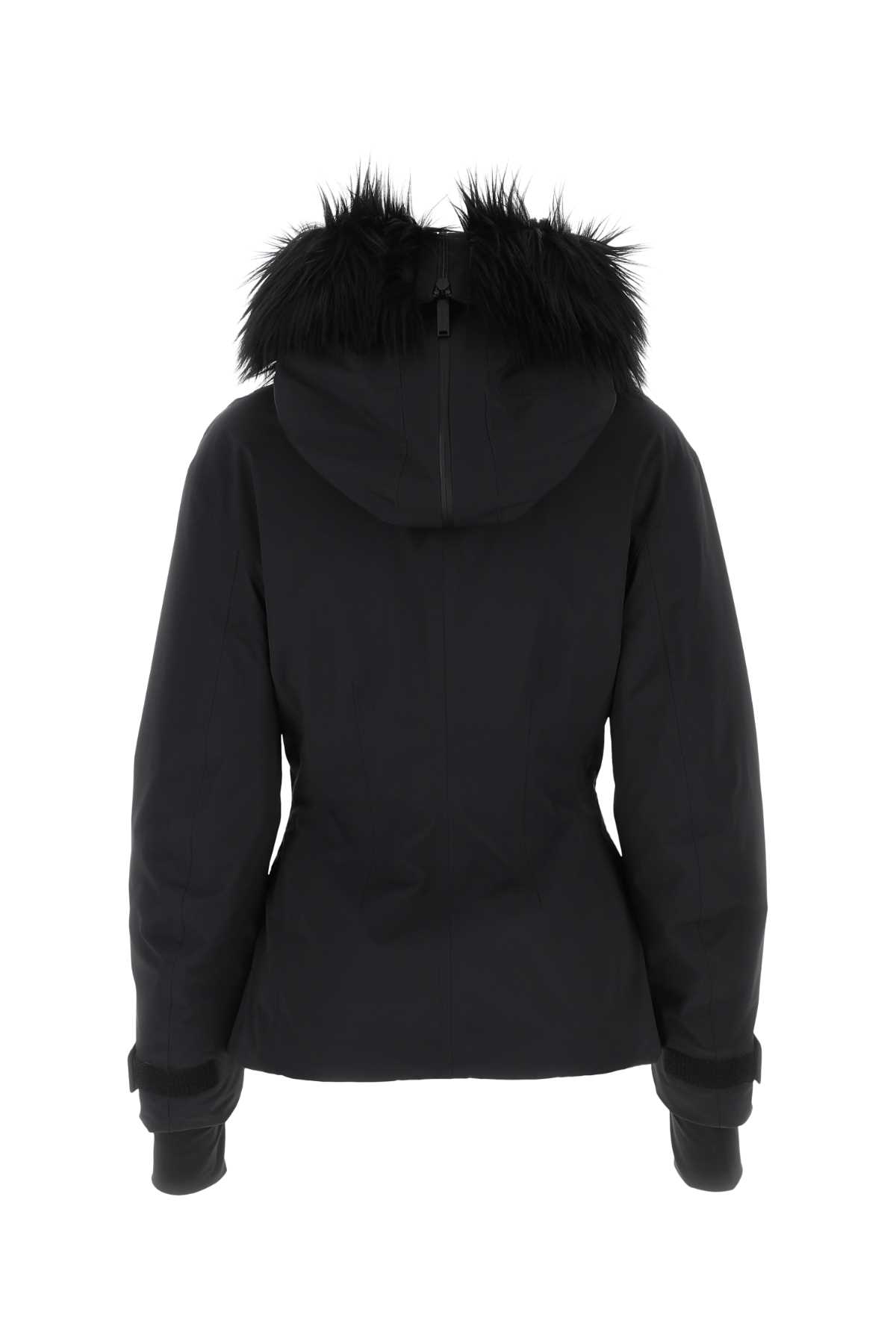 Shop Prada Black Re-nylon Ski Jacket In Nero