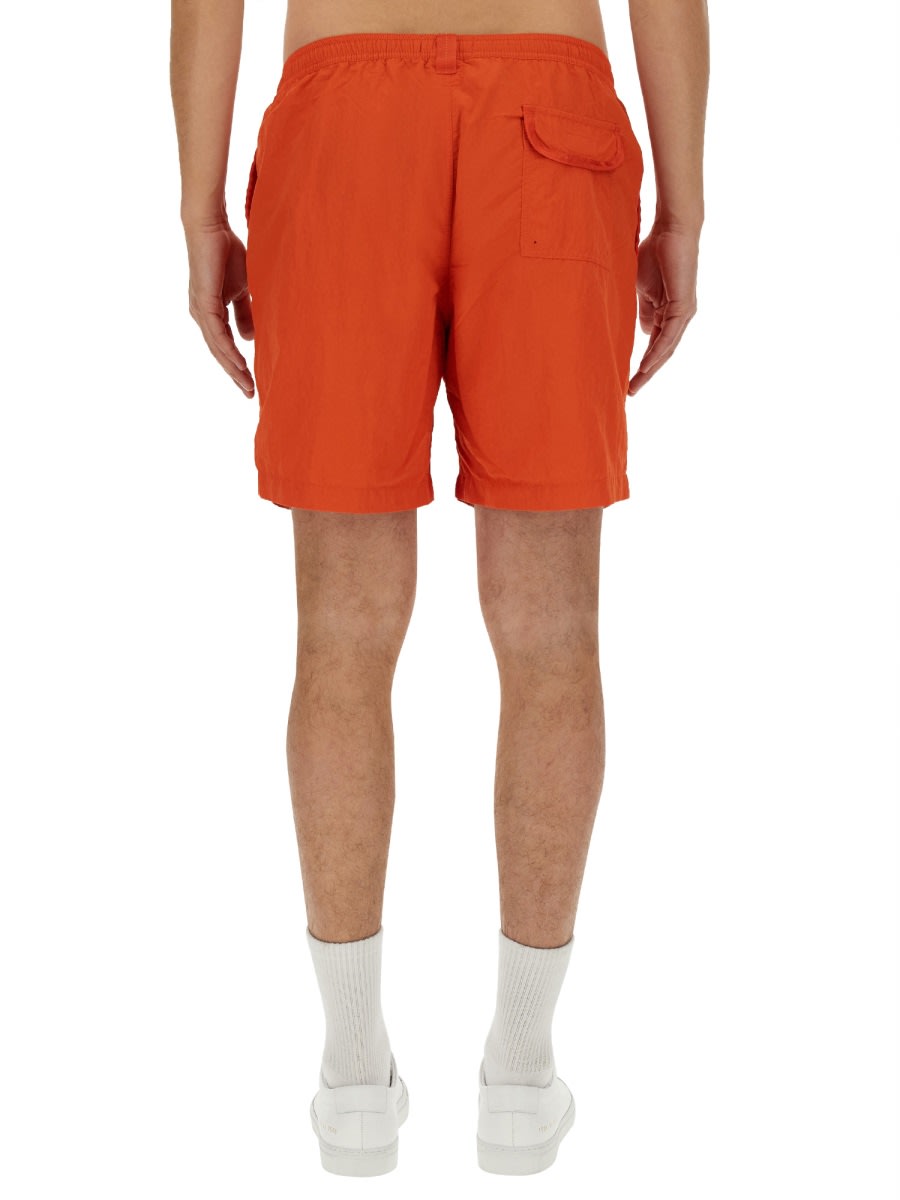 Shop Parajumpers Bermuda Shorts Mitch In Orange