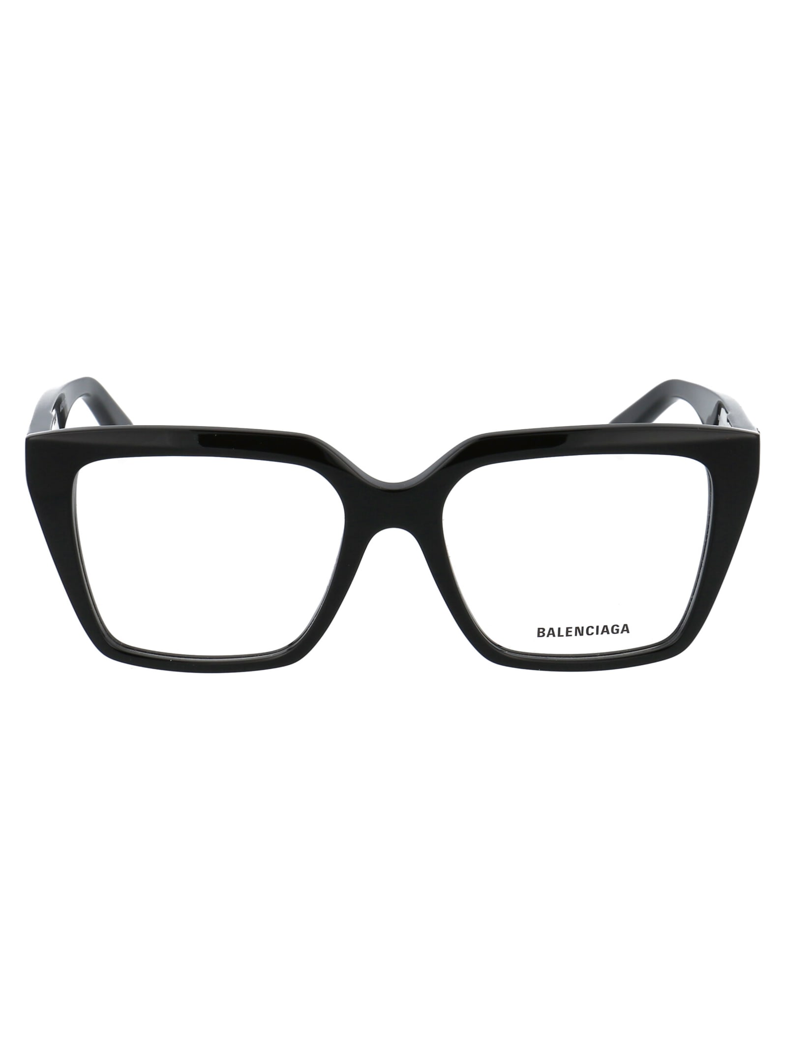 Shop Balenciaga Bb0130o Glasses In 001 Black Black Transparent