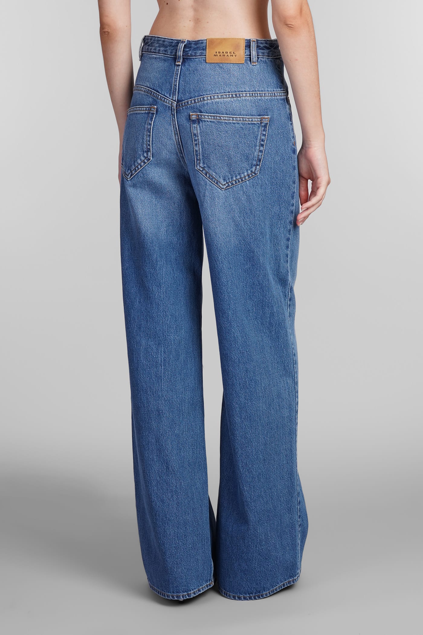 Shop Isabel Marant Lemony Jeans In Blue Cotton