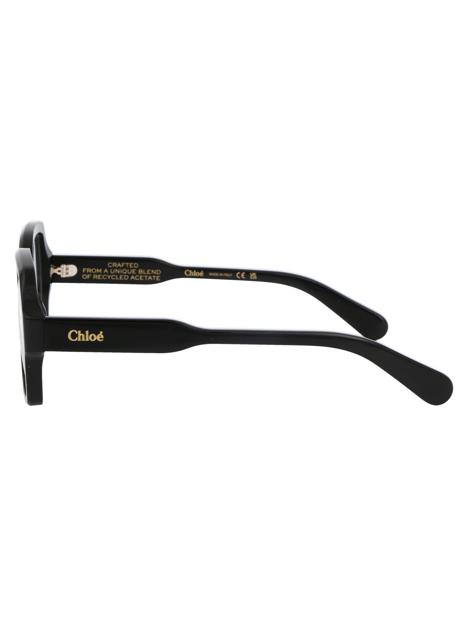 Chloé Black Acetate Optical Glasses In Black