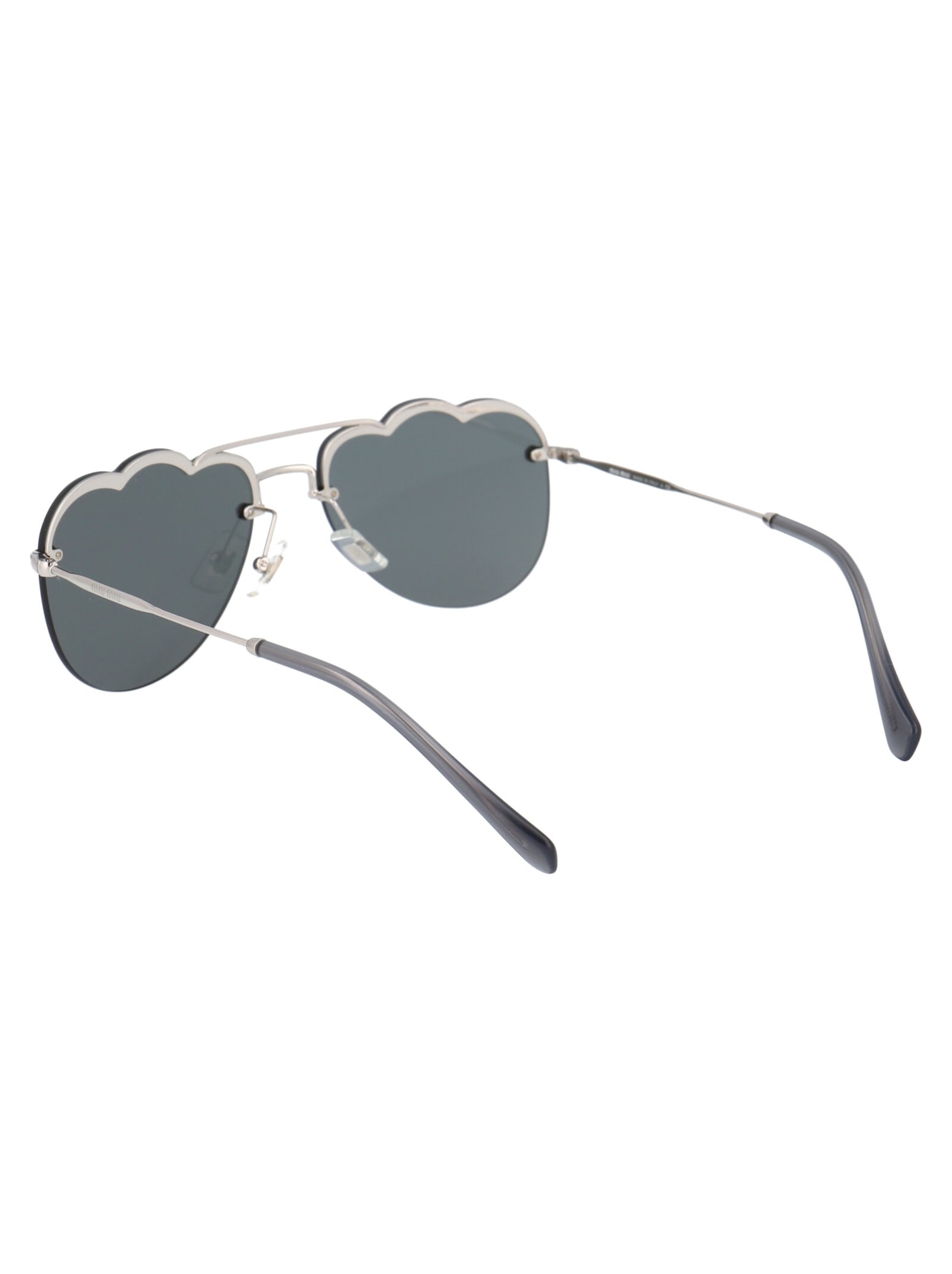 Shop Miu Miu 0mu 56us Sunglasses In 1bc175 Silver