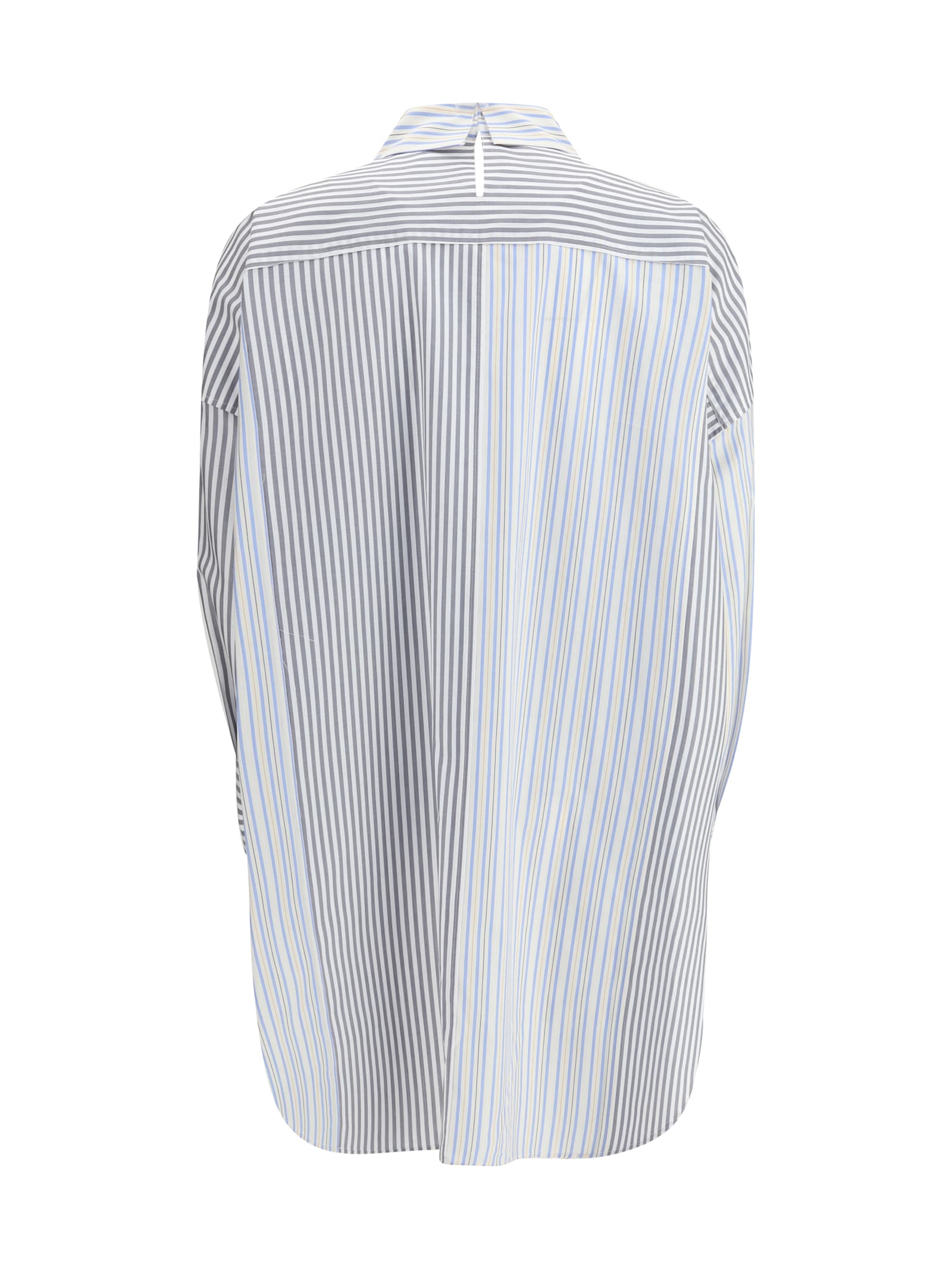 Marni Womens Stn63 Oversized Striped Cotton Shirt