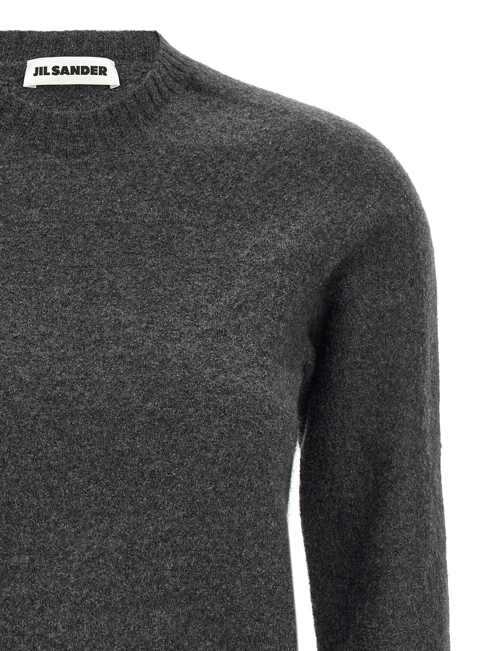 Shop Jil Sander Wool Sweater In Gray