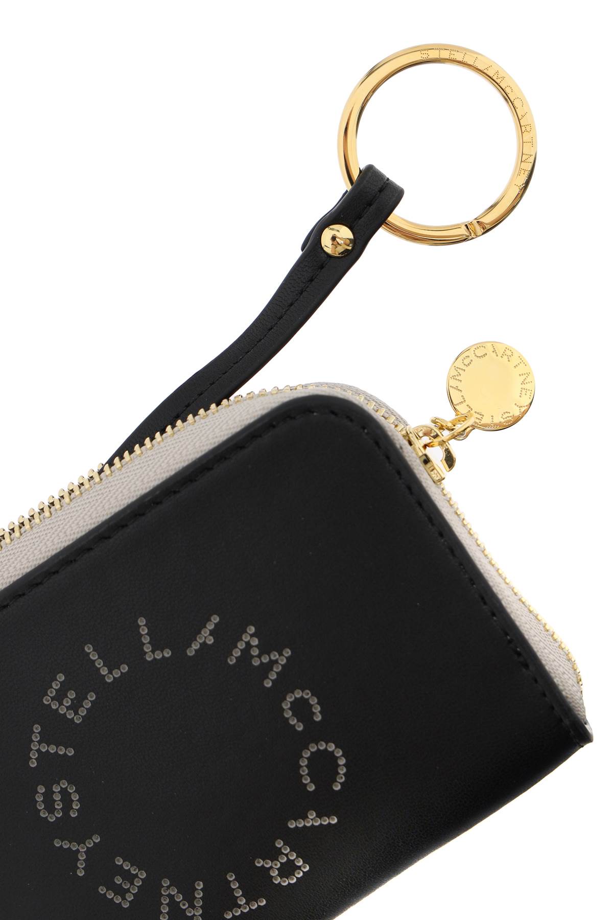 Shop Stella Mccartney Logo Card Holder In Black