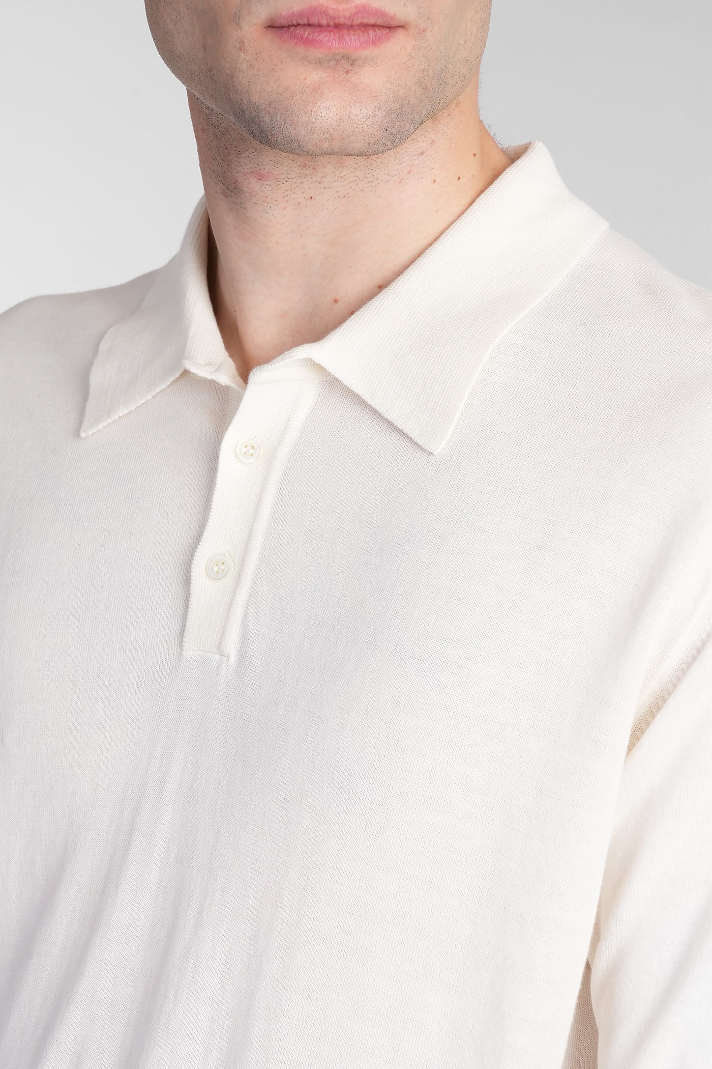Roberto Collina Basic Polo T-shirt In Beige