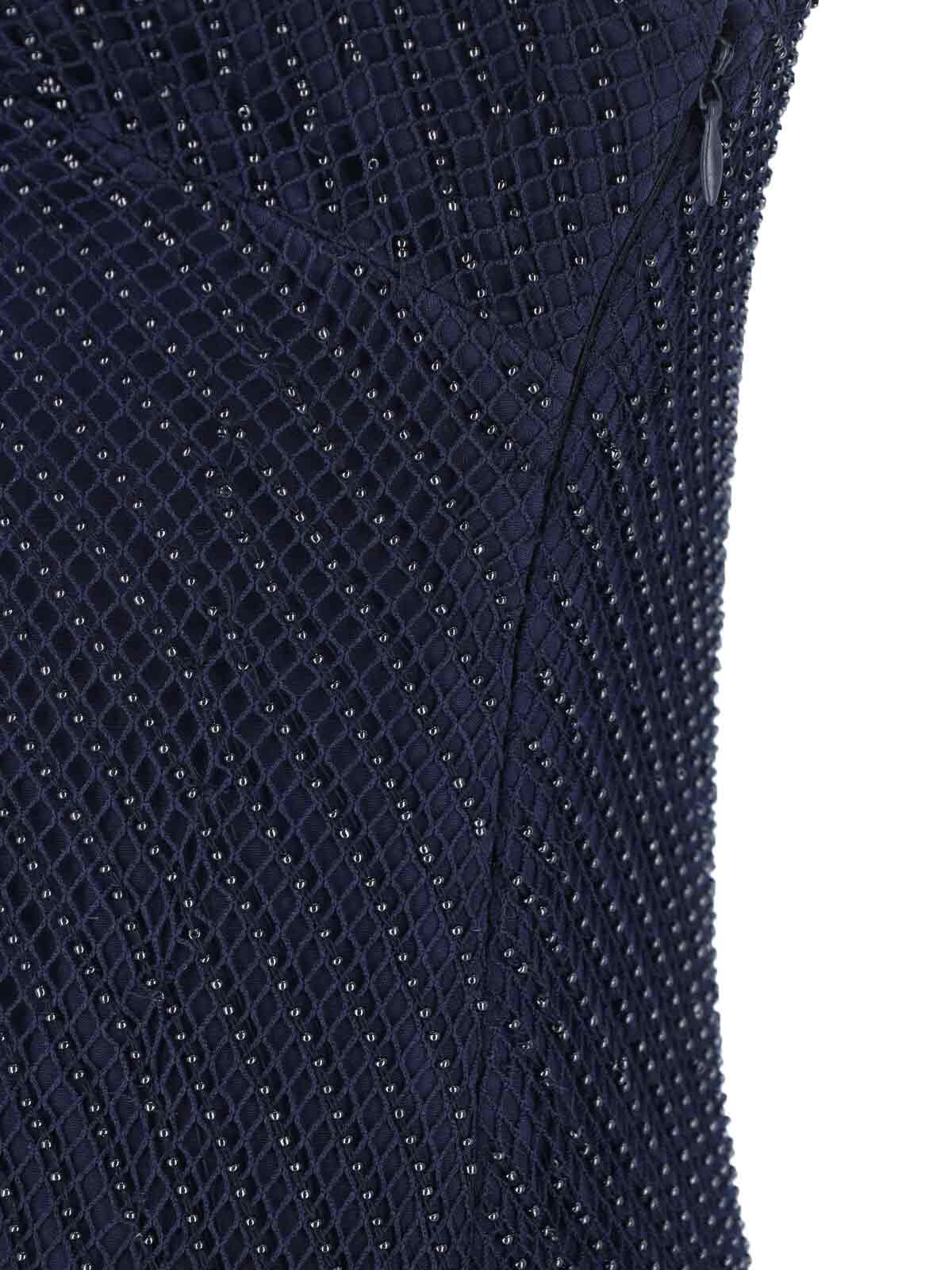 Shop Polo Ralph Lauren Zakaria Studs Maxi Dress In Blue