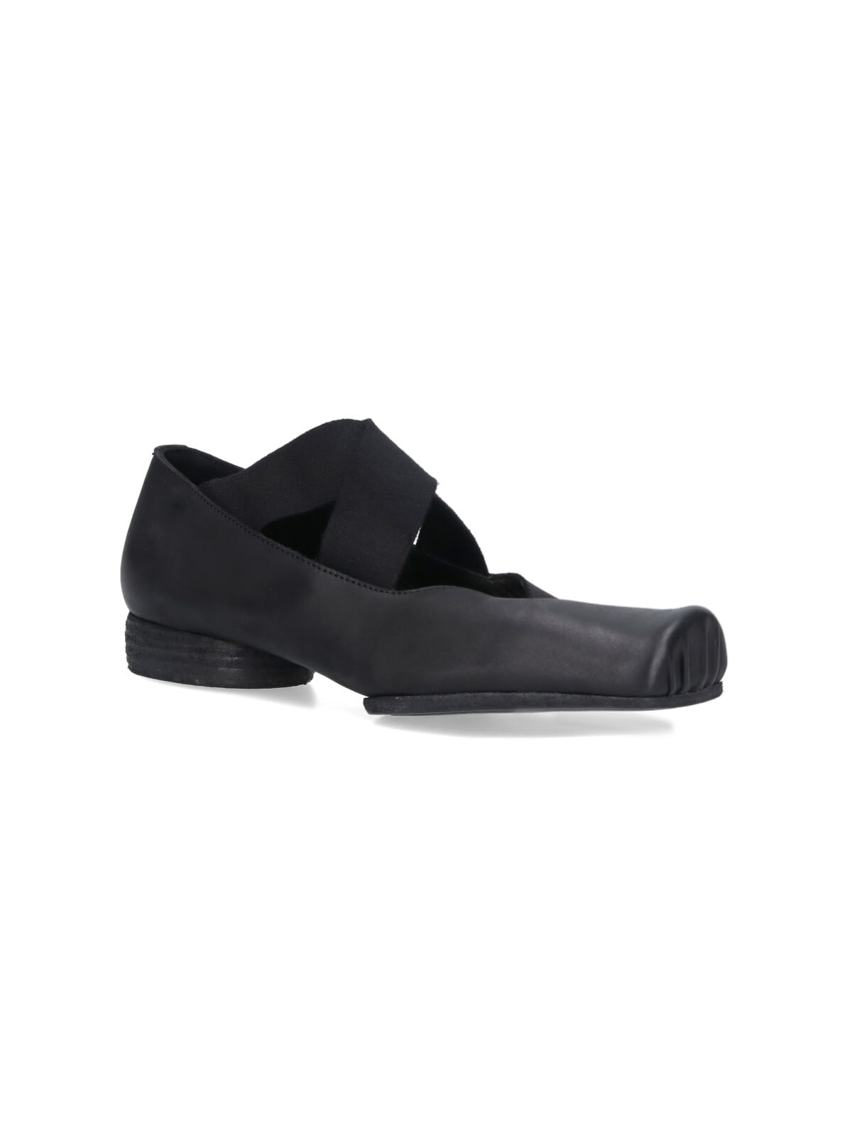 Uma Wang Heeled Ballet Flats In Black