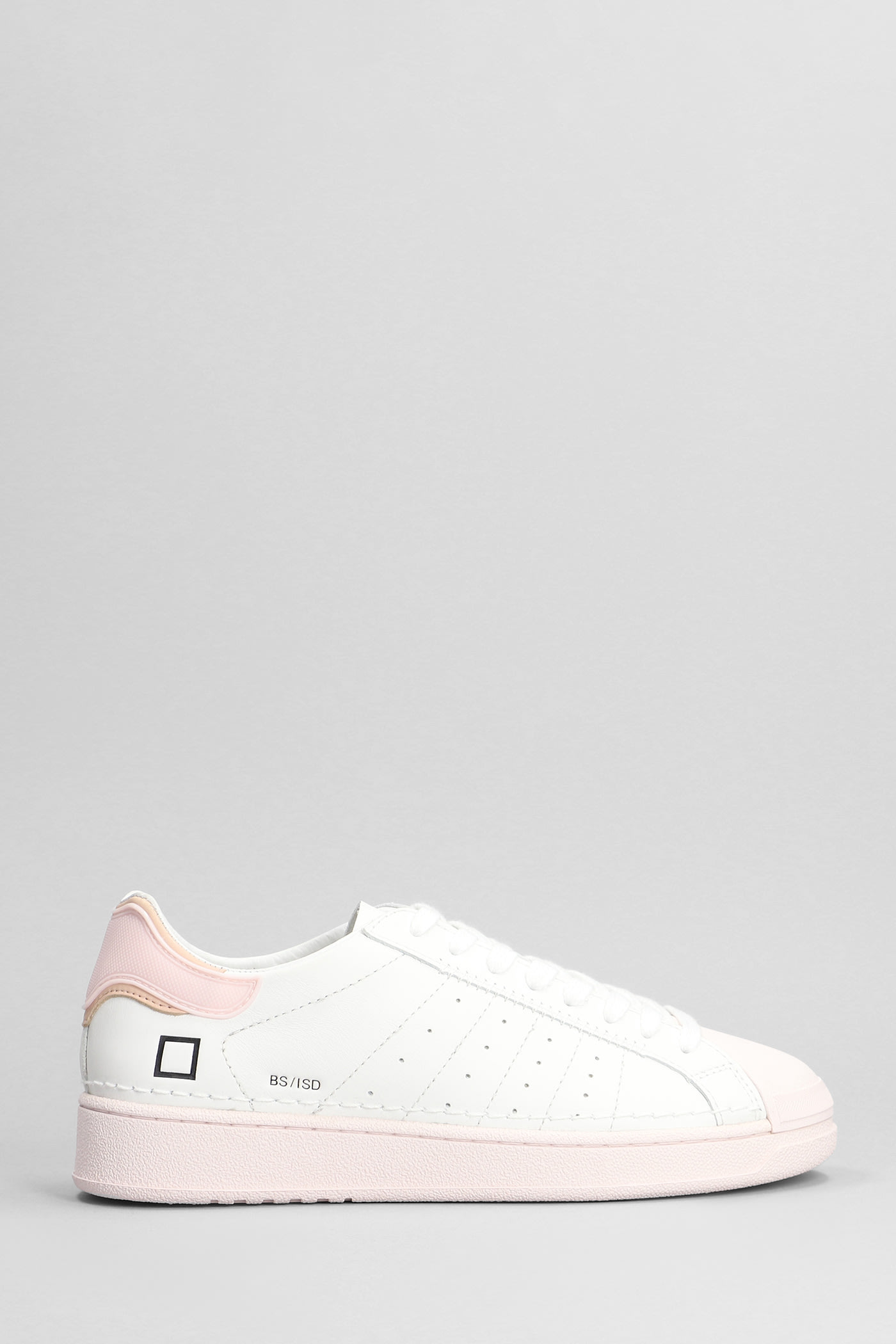 D. A.T. E. Base Island Sneakers In White Leather