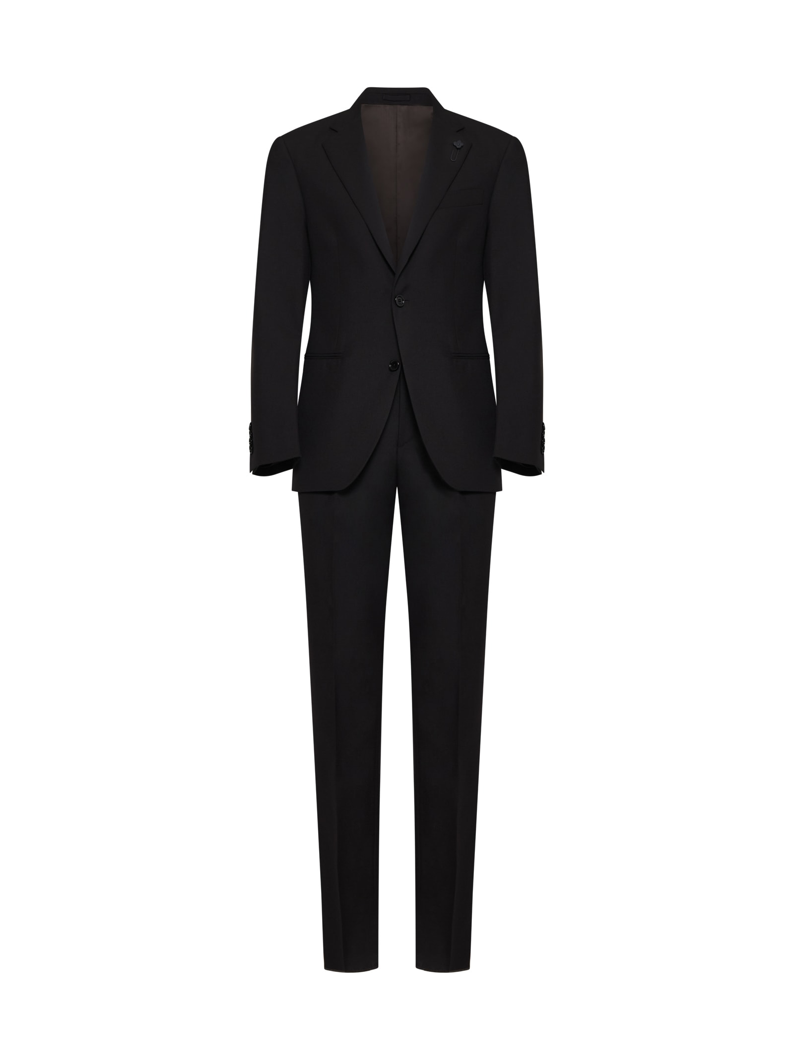 Shop Lardini Suit In Brown