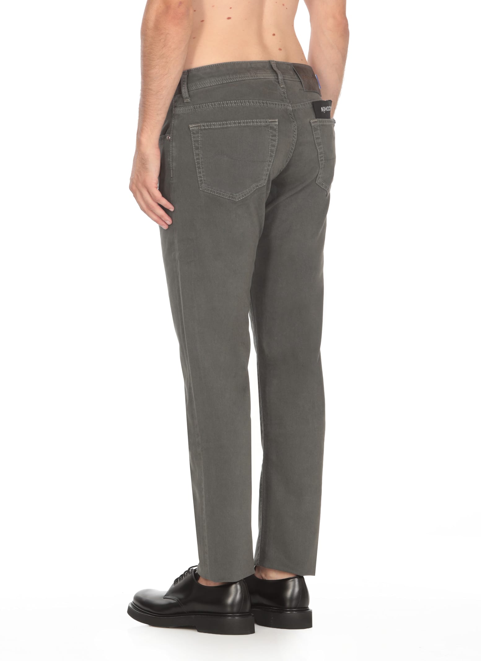 Shop Jacob Cohen Nick Slim Jeans In Grey