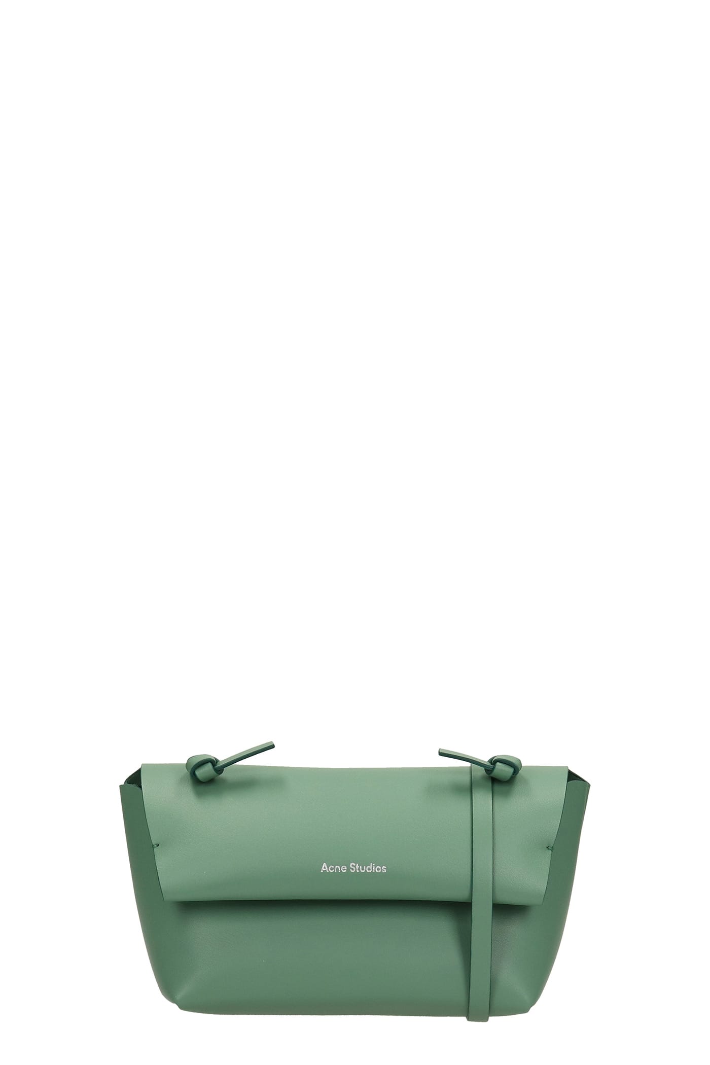 Acne Studios Alexandria Larg Shoulder Bag In Green Leather