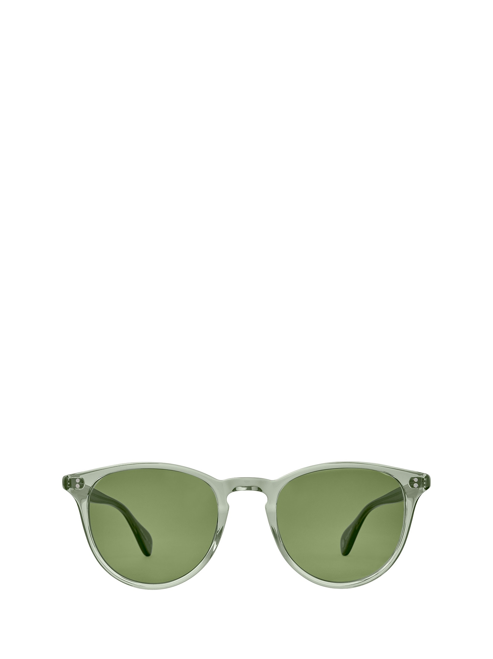 Shop Garrett Leight Manzanita Sun Juniper/green Sunglasses