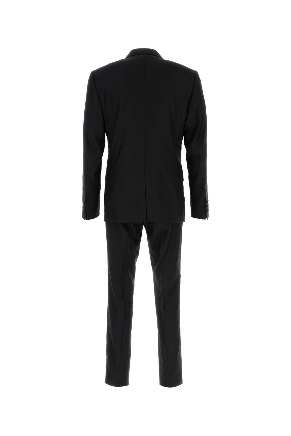 Shop Dolce & Gabbana Black Wool Blend Suit In Nero