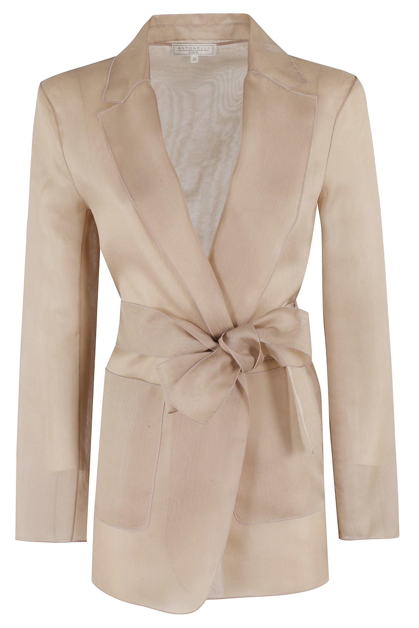 Antonelli Beige Viscose James Jacket In Nut Beige