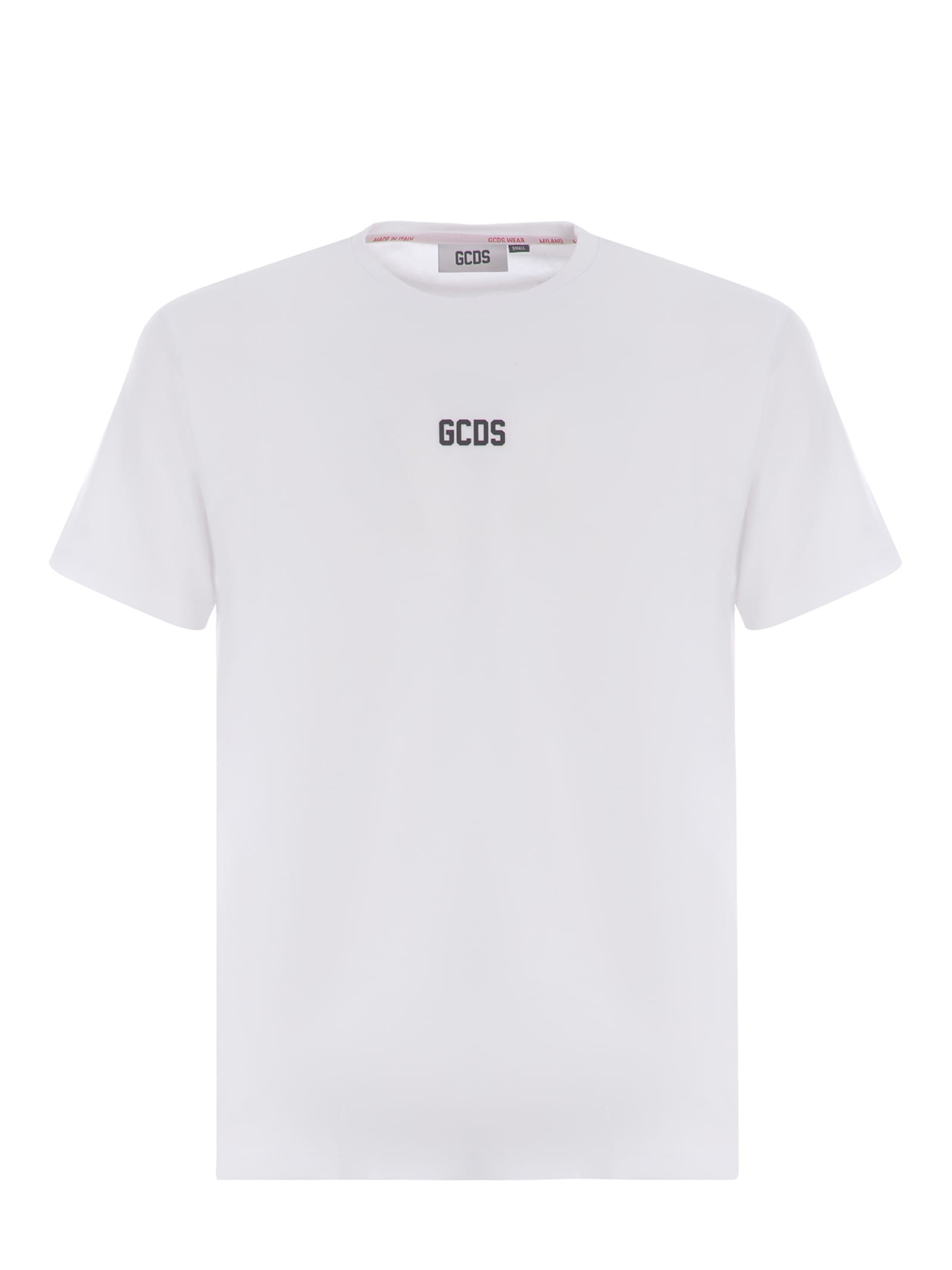 Shop Gcds T-shirt  Made Of Cotton In Bianco