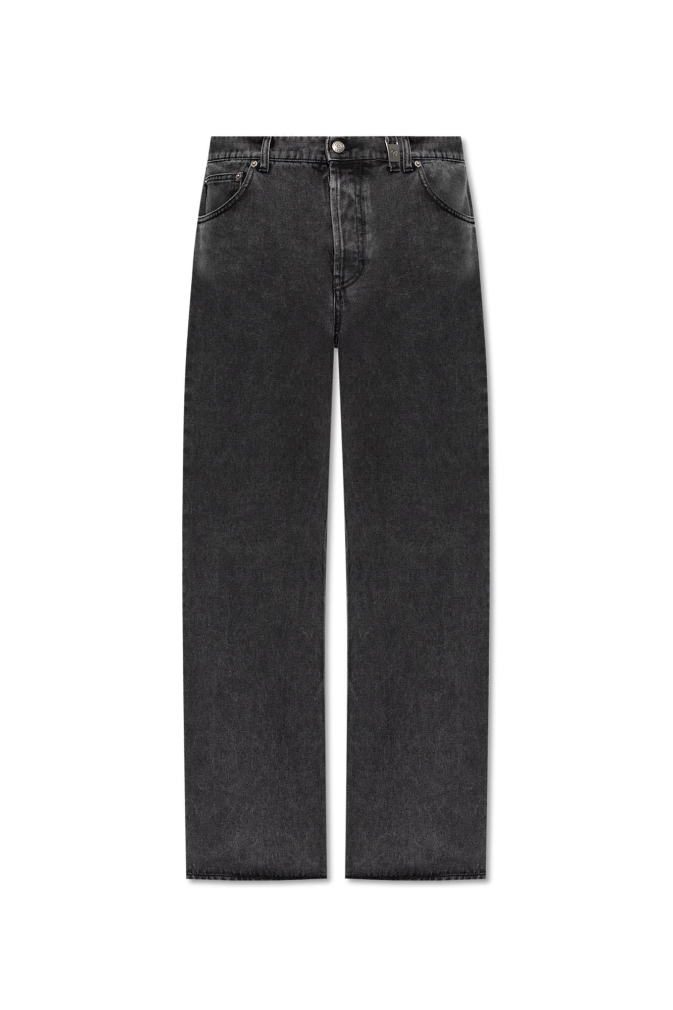 Shop Alexander Mcqueen Loose Fit Jeans In Grey