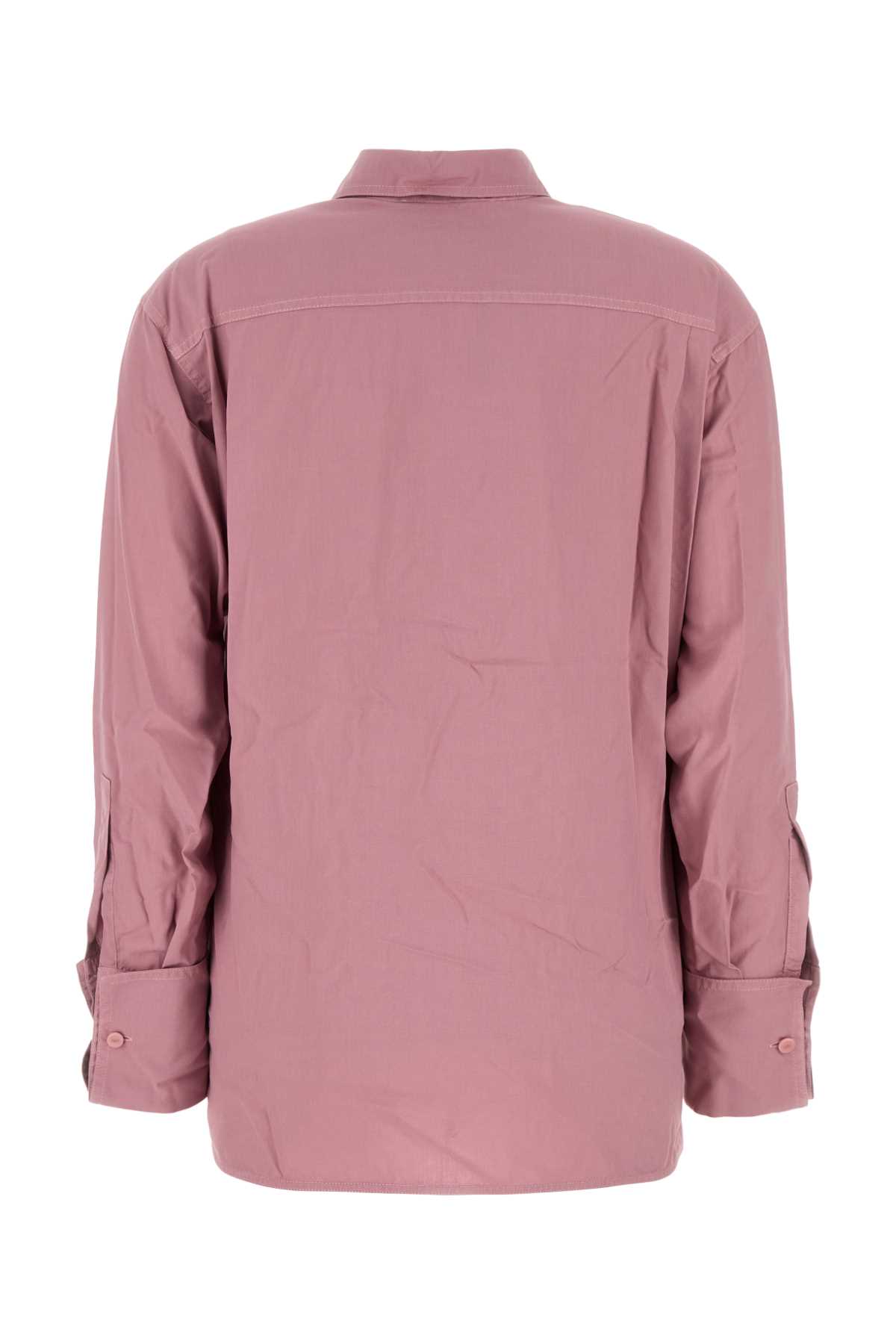 Shop Max Mara Pink Silk Affetto Shirt In Rosa