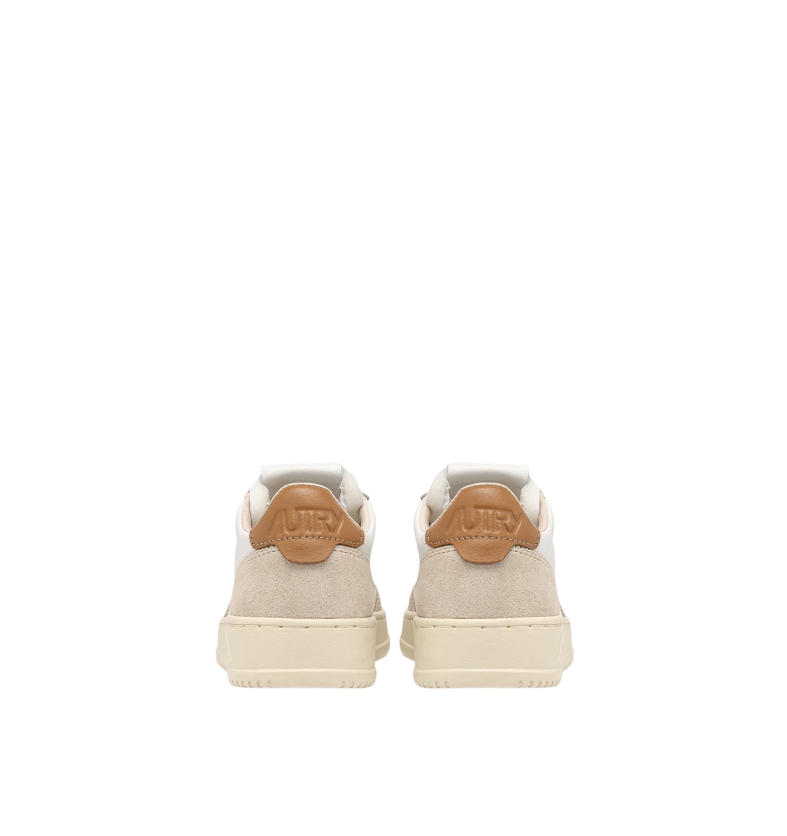 Autry Medalist Low Leat Suede Wht Brnsug Sneakers In Multi