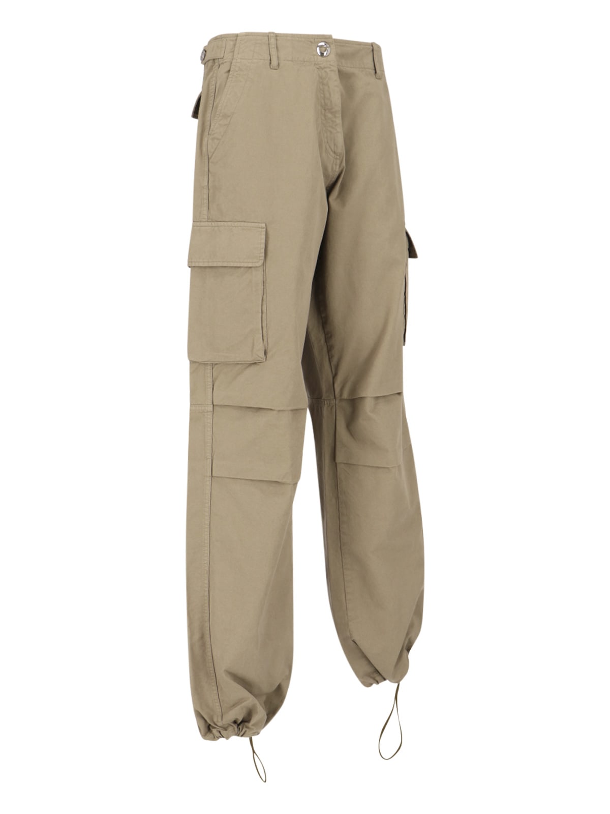 Coperni Cotton Wide-leg Cargo Pants In Beige