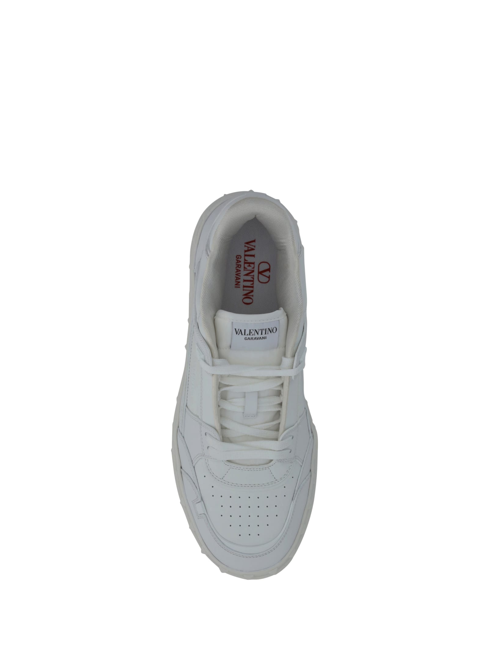Shop Valentino Freedots Sneakers In White