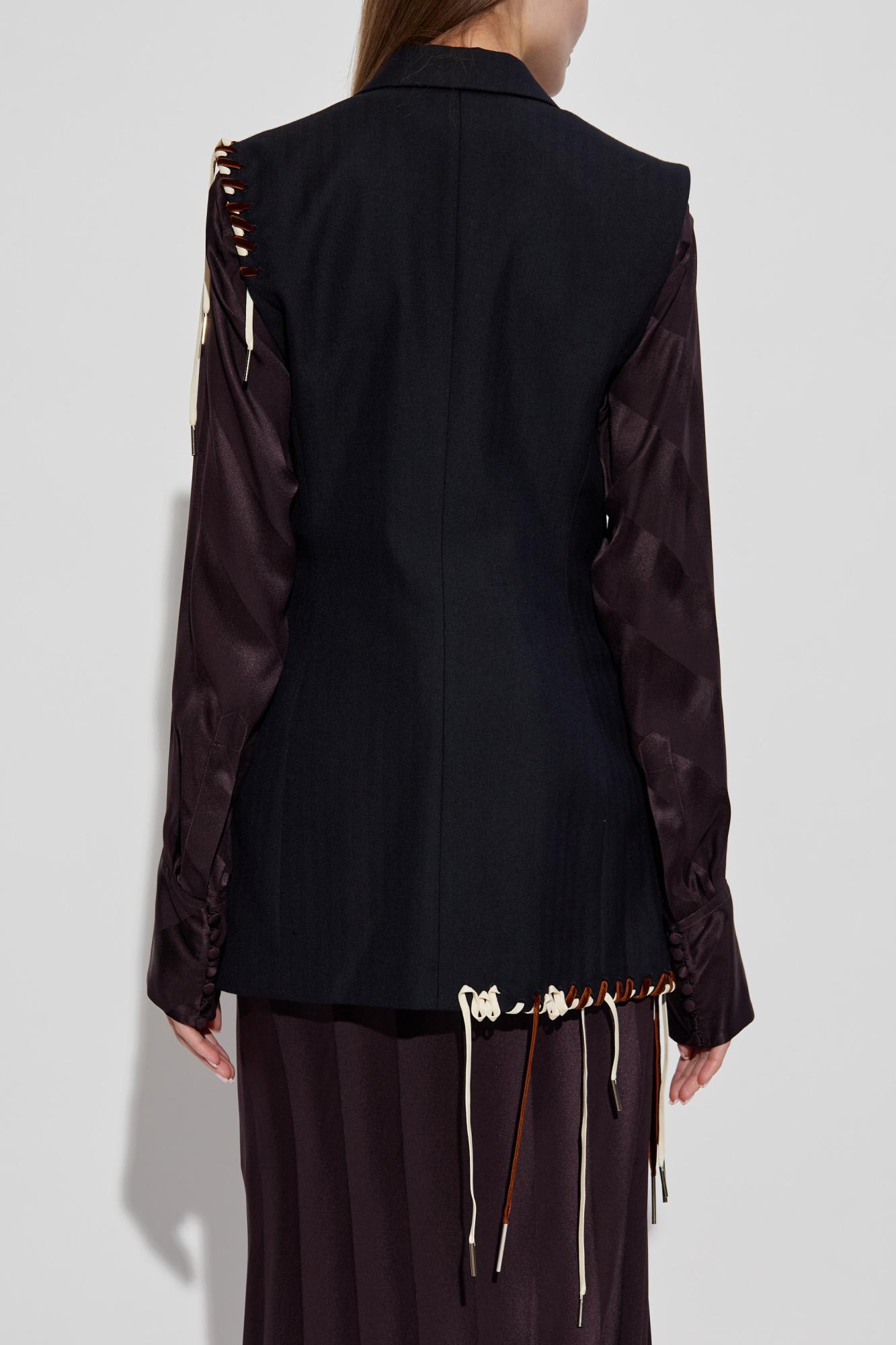 Dries Van Noten Bimbila Vest In Black