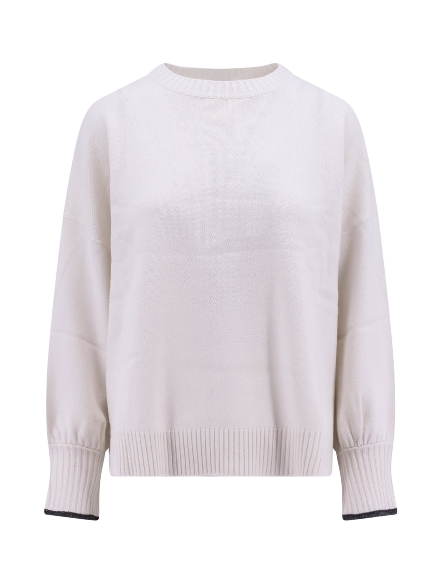 Shop Brunello Cucinelli Sweater In Yellow Cream